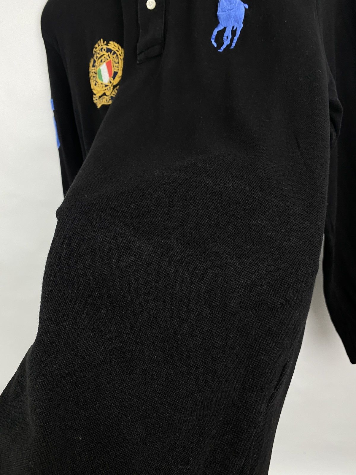 Polo Ralph Lauren 🇮🇹 Vintage 90s Ralph Lauren Milano Italy Polo Long Sleeve Size US XL / EU 56 / 4 - 13 Thumbnail