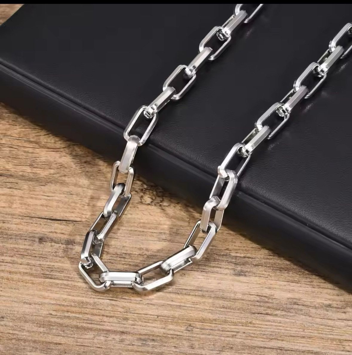 Other Stainless Steel Square Chain Collar, Size ONE SIZE - 1 Thumbnail