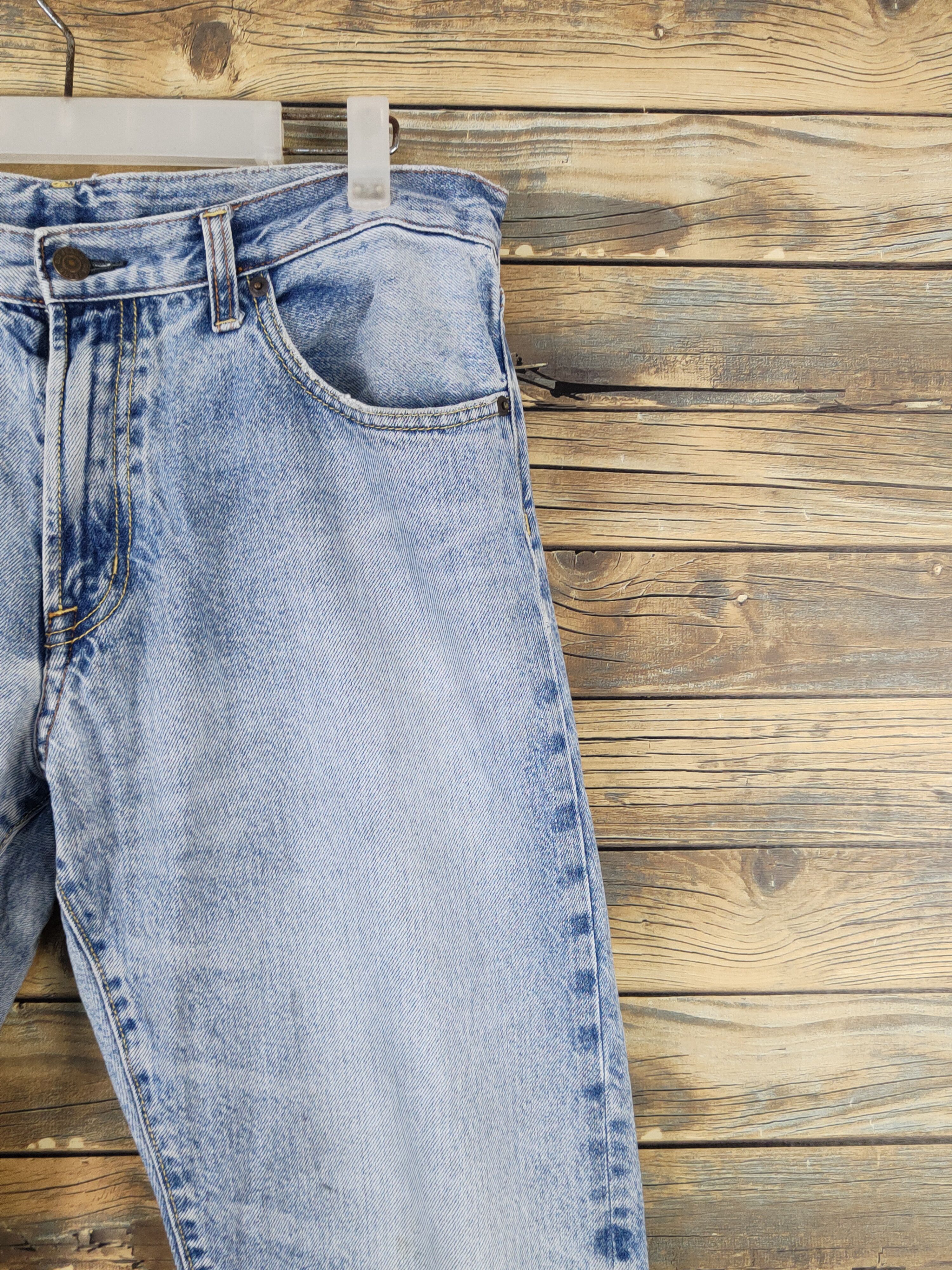 GU GU Light Blue Distressed Ripped denim Jeans #W1598 Size US 32 / EU 48 - 5 Thumbnail
