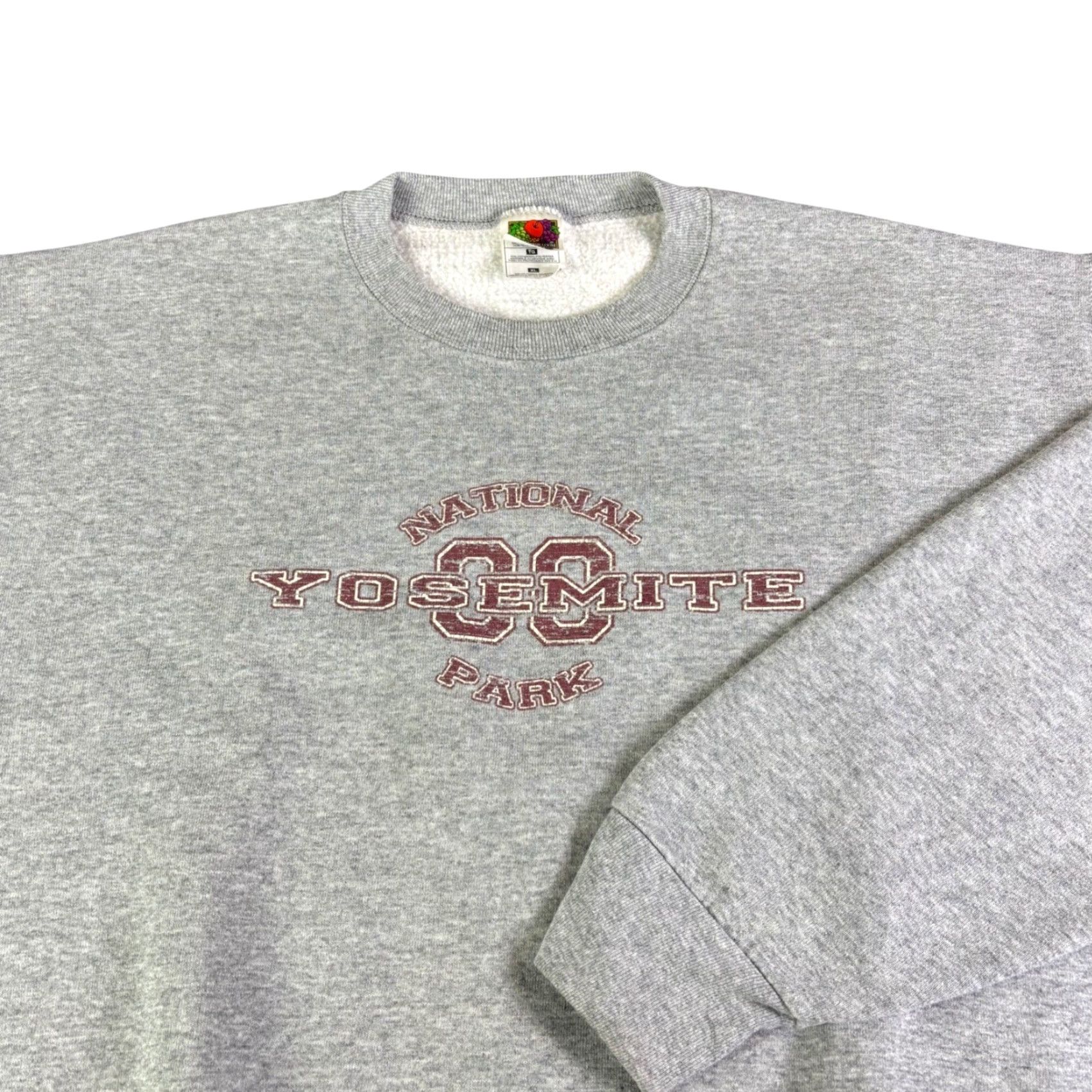 Fruit Of The Loom VINTAGE Yosemite National Park Sweatshirt Mens XL Gray Crewneck 90s Graphic Print Beaded Astro Boy Nike adidas Essentials Rural? Size US XL / EU 56 / 4 - 2 Thumbnail