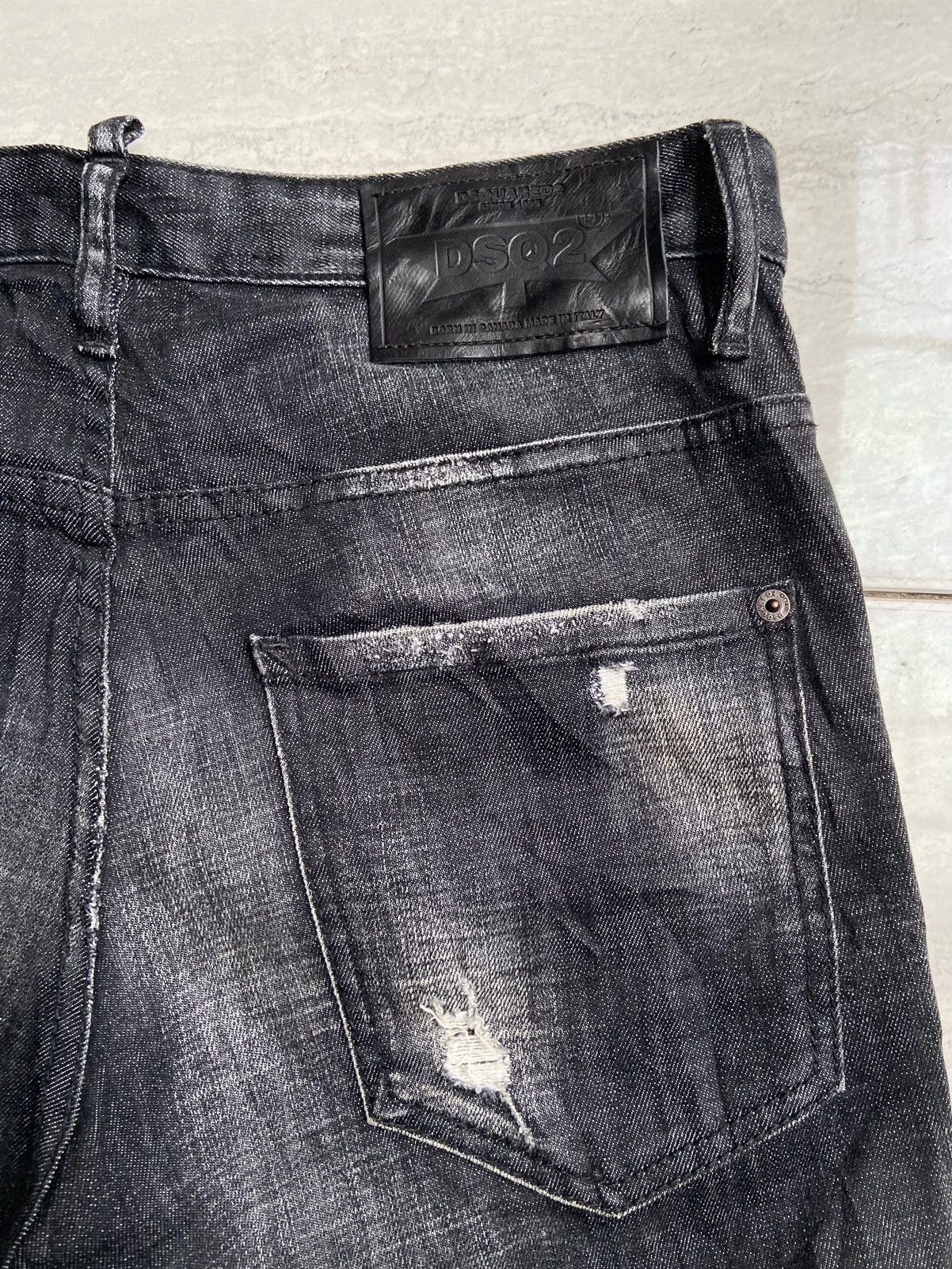 Dsquared2 DSQUARED2 Black Denim Pants Size US 30 / EU 46 - 7 Thumbnail