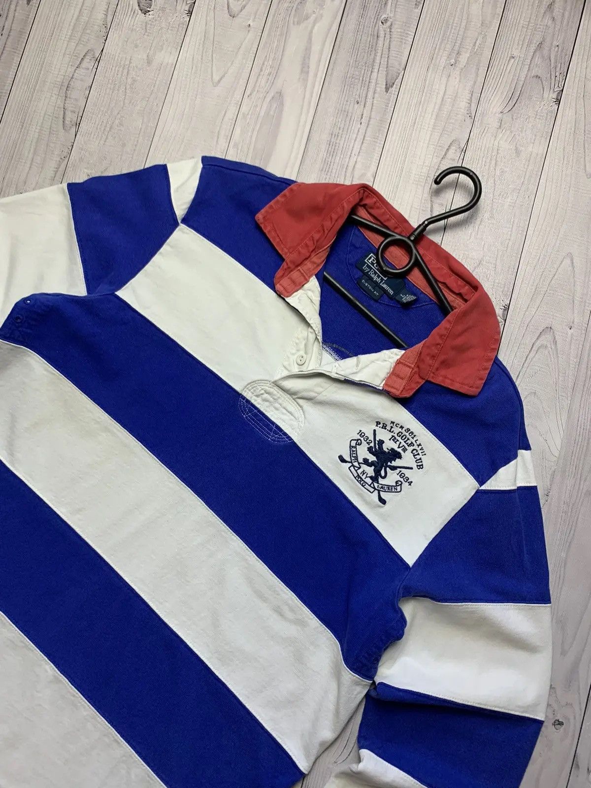 Polo Ralph Lauren Vintage Rugby polo Ralph Lauren big logo number 21 England Size US L / EU 52-54 / 3 - 3 Thumbnail