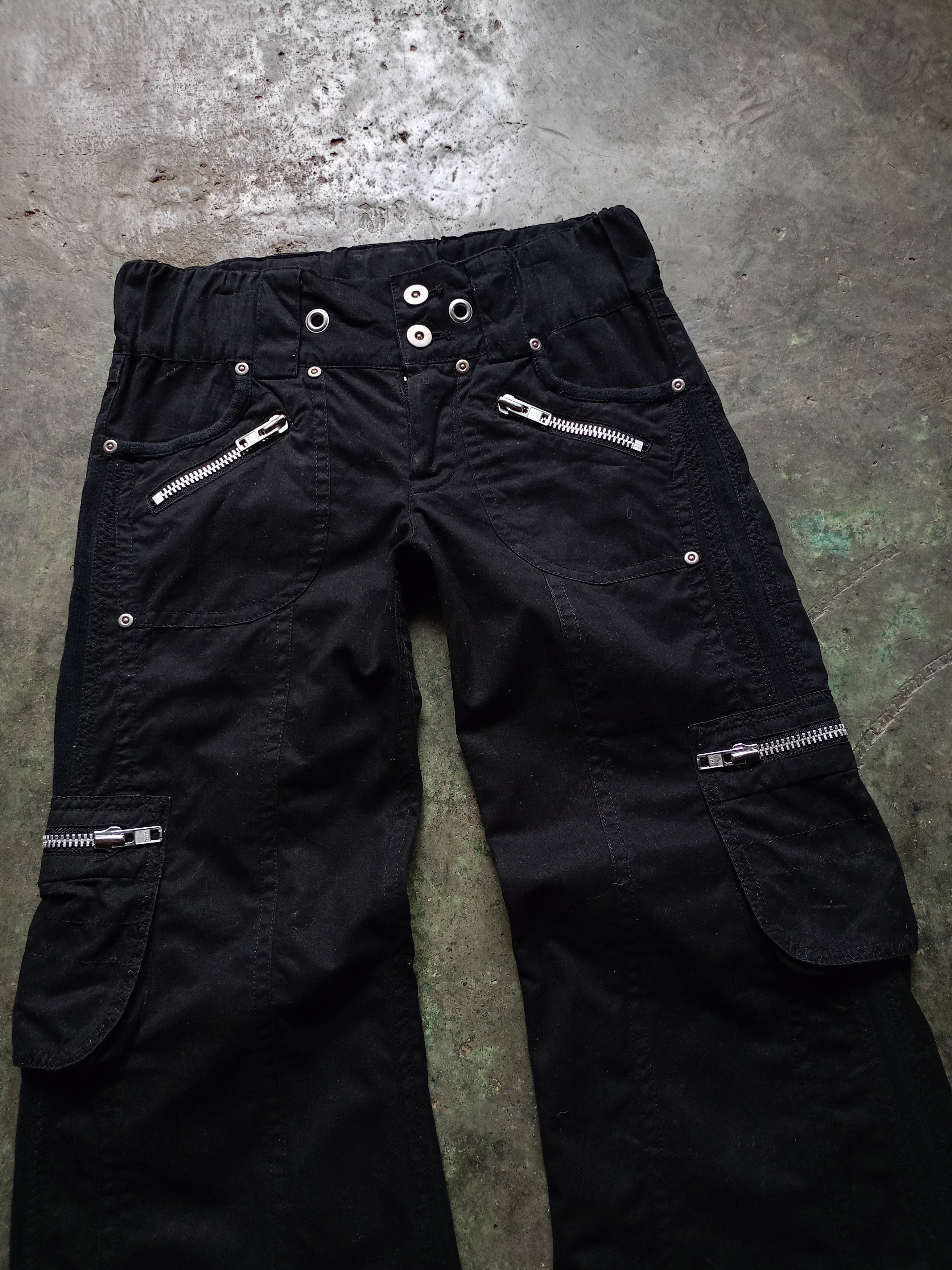 Japanese Brand Snarl extra Cargo Flared Pants Size 29" - 4 Thumbnail