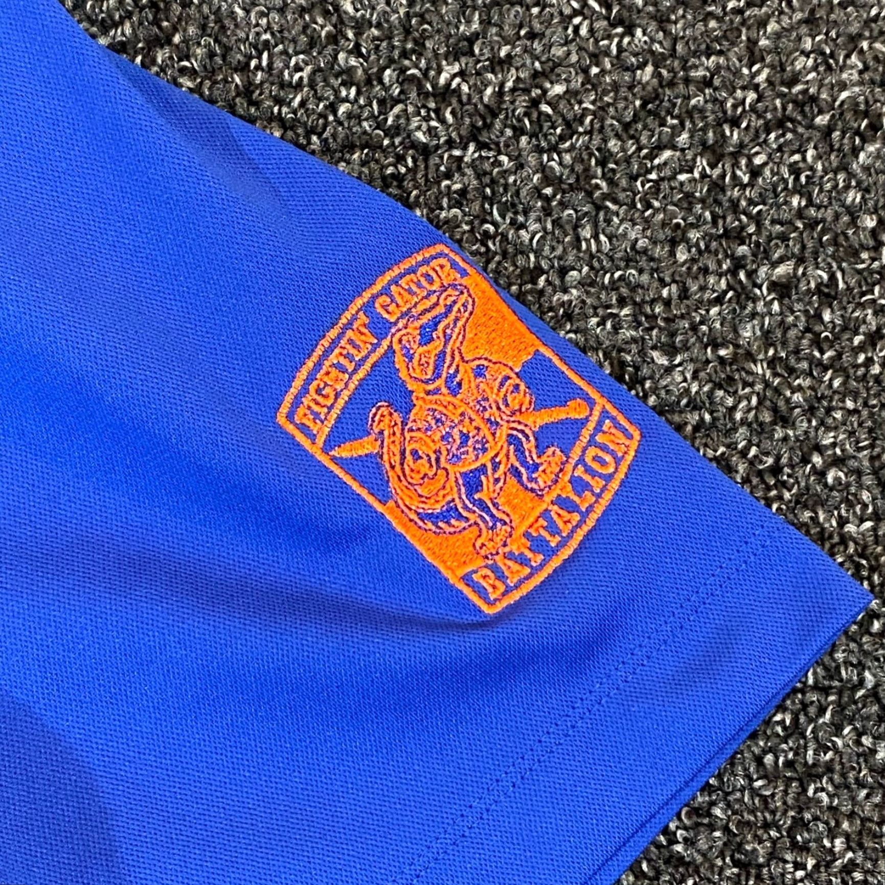 Vintage University of Florida Polo Mens Large Blue ROTC Gator Battalion Golf Shirt S/S Size US L / EU 52-54 / 3 - 3 Thumbnail