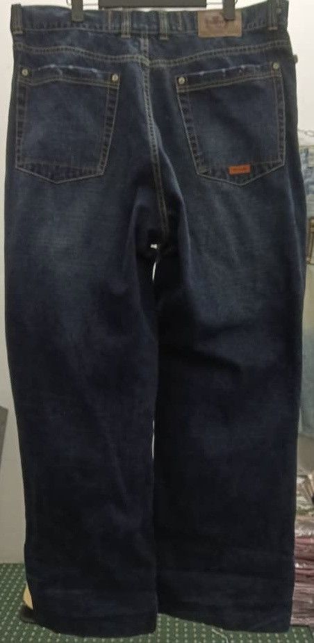 Designer VARCITY BAGGY PACTHES WORK JEANS Size US 38 / EU 54 - 2 Thumbnail