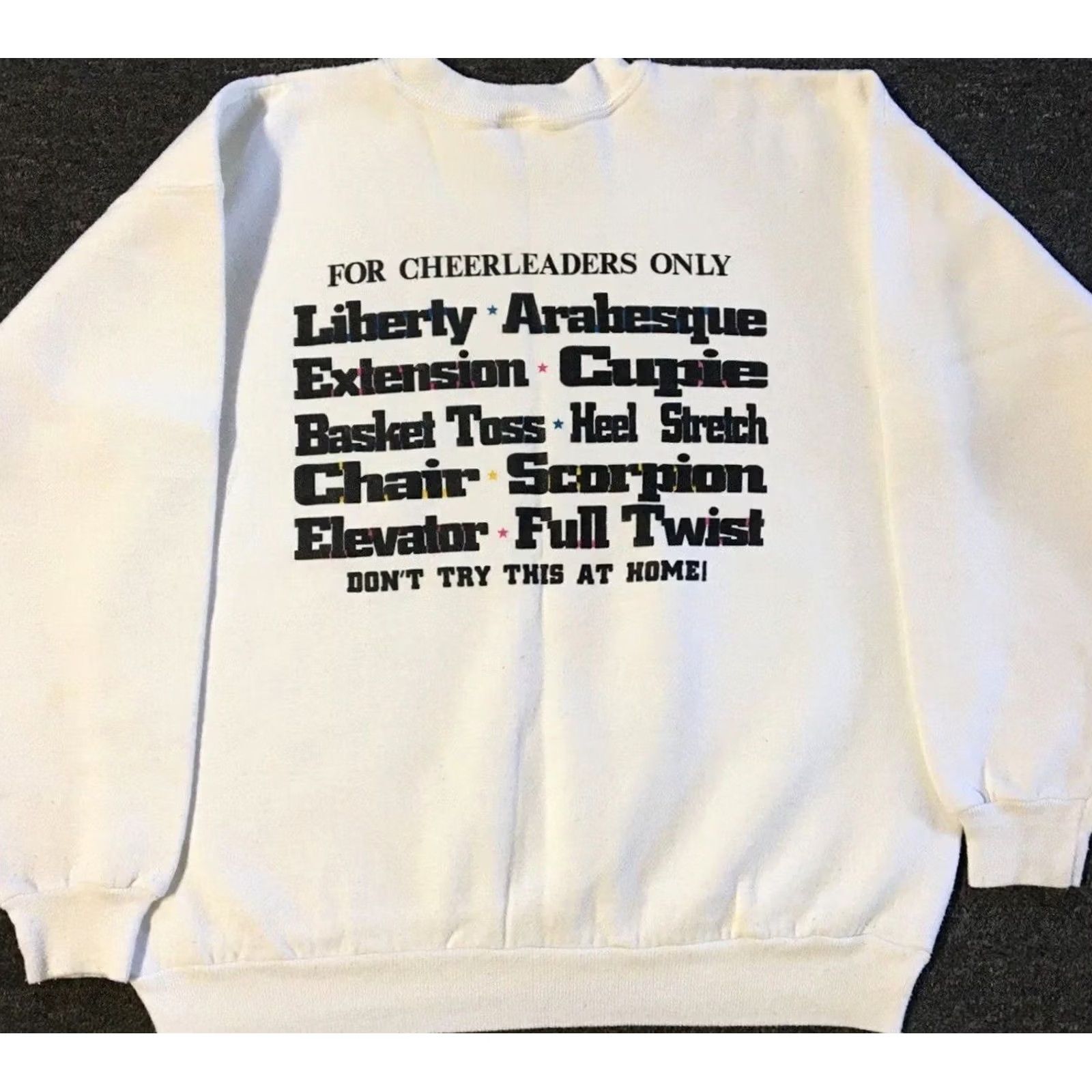 Vintage VINTAGE 90s Cheerleaders Only Faded Sweatshirt Hoodie S White Mens Size US S / EU 44-46 / 1 - 2 Thumbnail