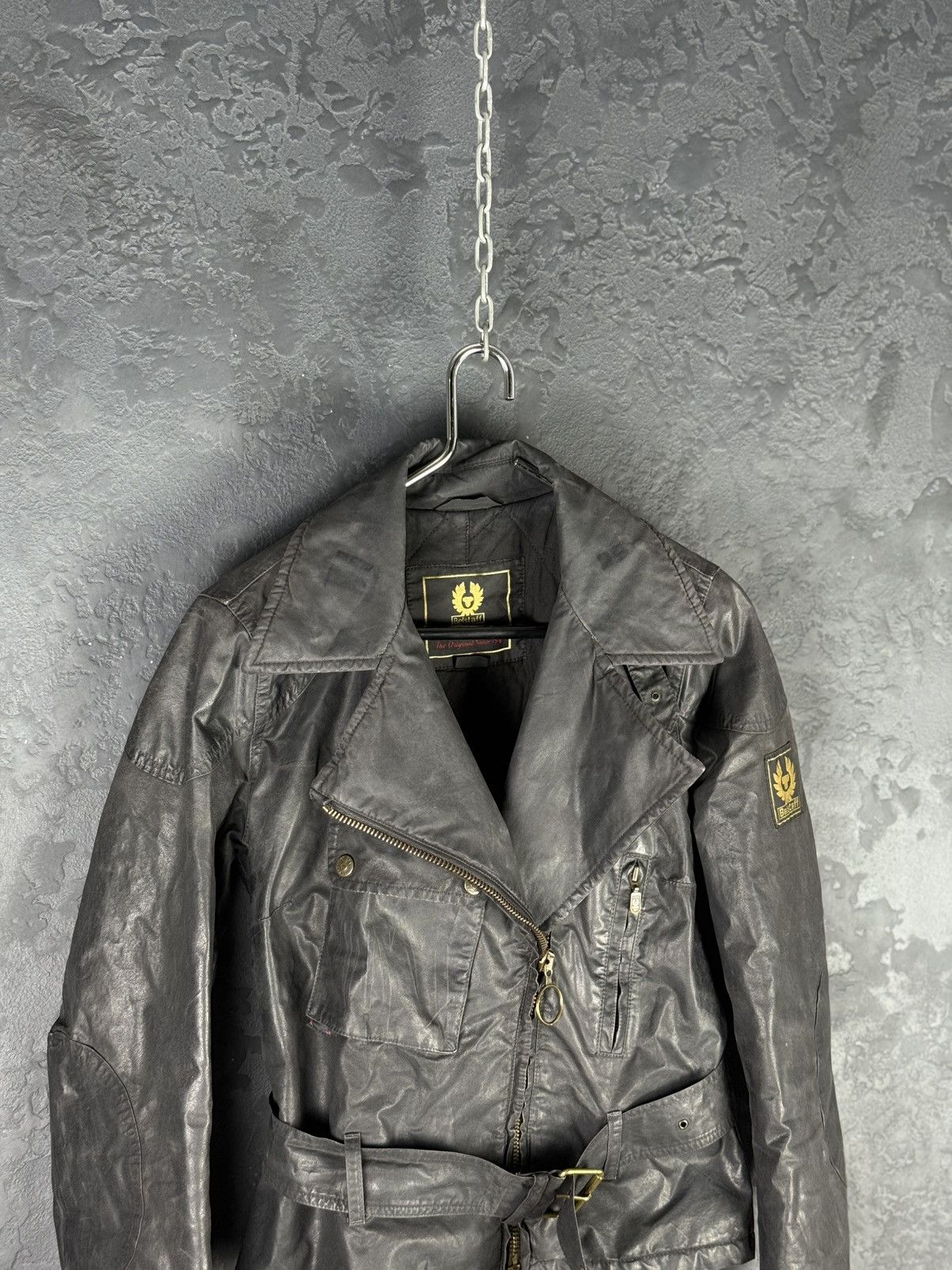 Belstaff Belstaff Sammy Miller Gold Label Women’s Wax Belted Jacket Size M / US 6-8 / IT 42-44 - 6 Thumbnail
