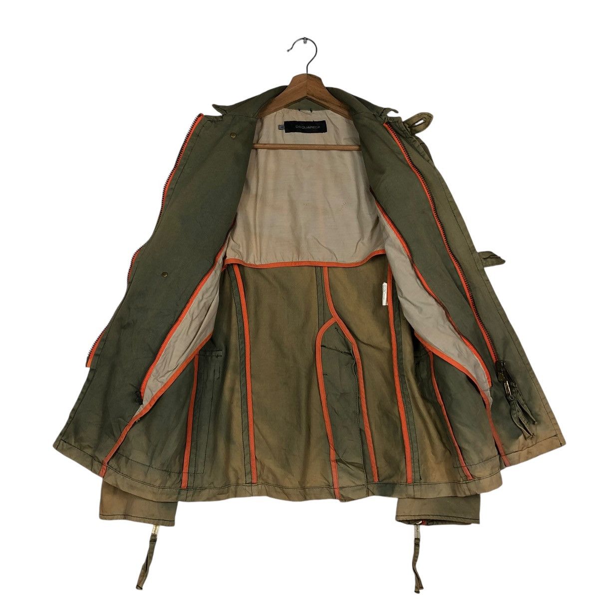 Japanese Brand 🔥VINTAGE CHORE BIKER JACKET DSQUARED2 ACID RUSTY DESIGN Size US S / EU 44-46 / 1 - 15 Thumbnail