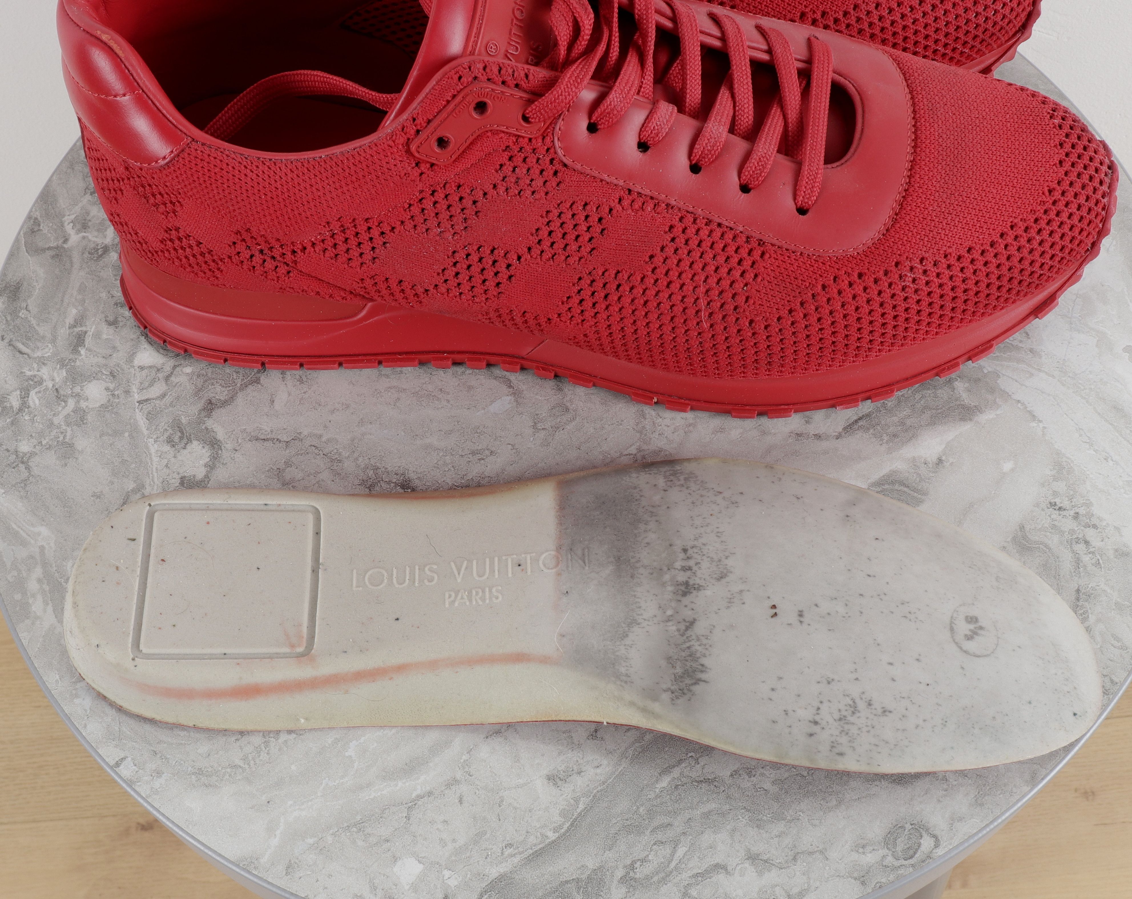 Louis Vuitton Louis Vuitton Run Away Damier Red Mesh Sneakers Size US 10 / EU 43 - 4 Thumbnail