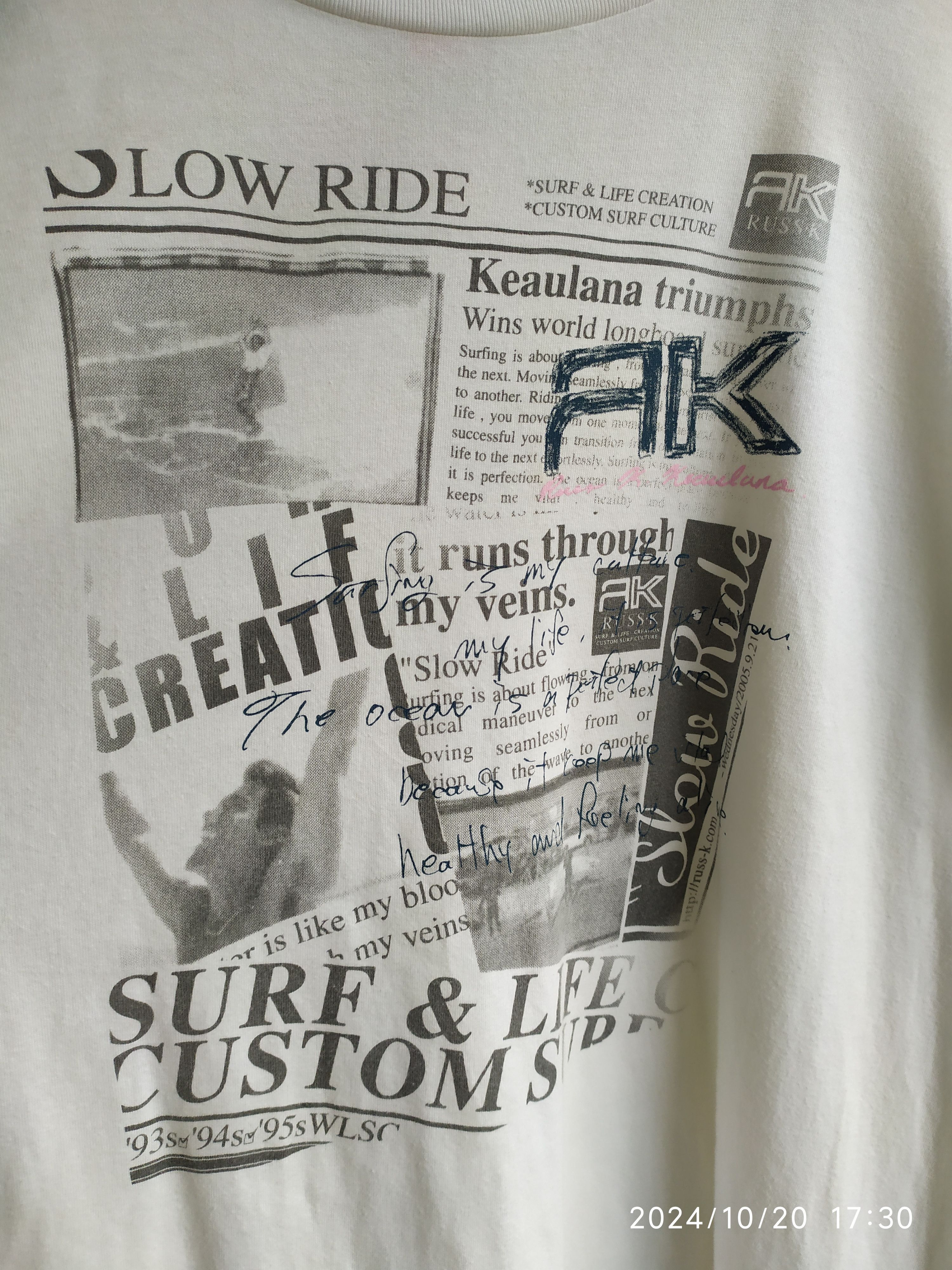 If Six Was Nine × Japanese Brand × Le Grande Bleu (L.G.B.) Japanese Poem Russ-k Long Sleeve Size US L / EU 52-54 / 3 - 9 Thumbnail