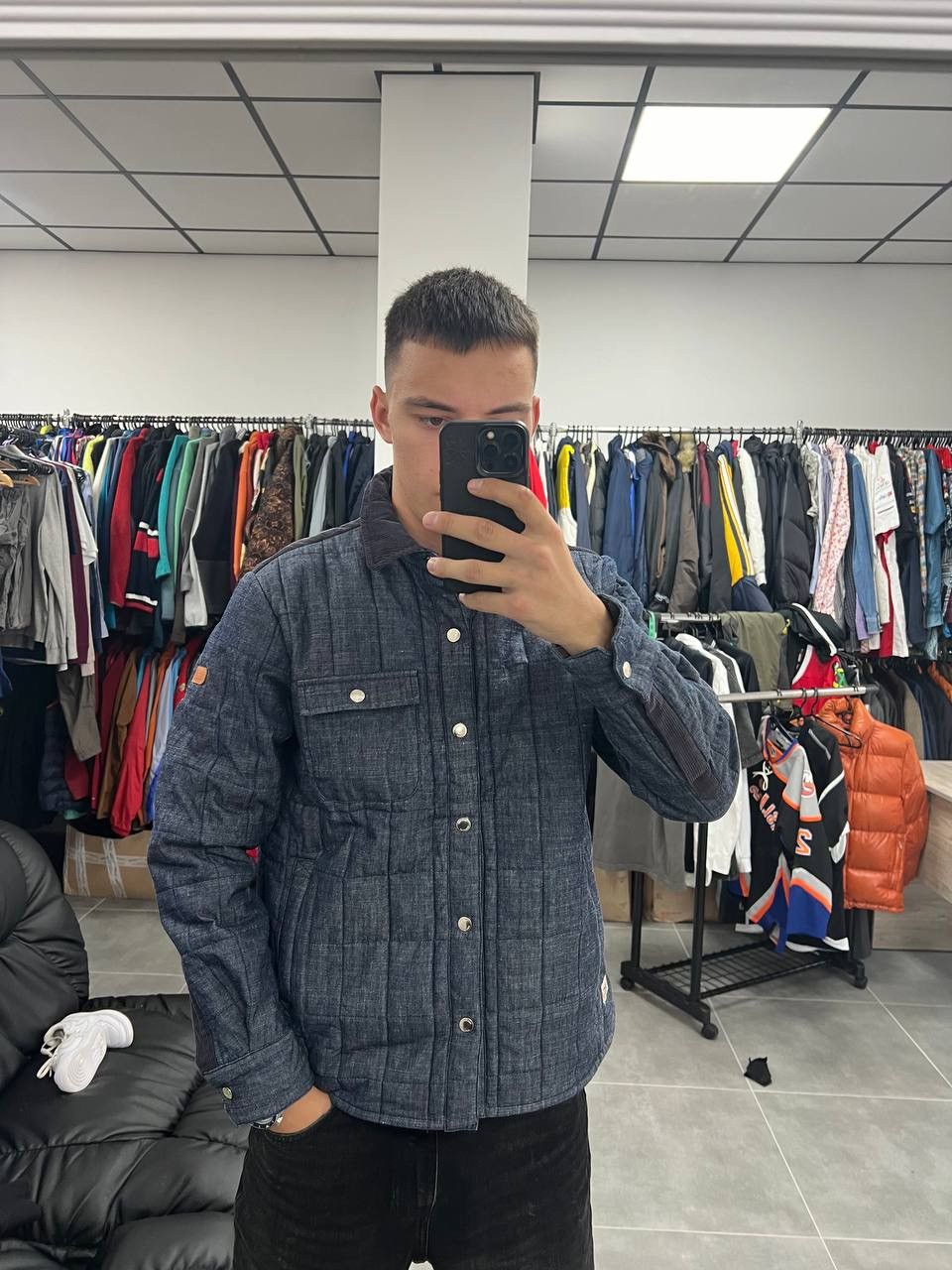 Weekend Offender Weekend Offender Quilted Overshirt Jacket Chapo Guzman Size US S / EU 44-46 / 1 - 2 Thumbnail