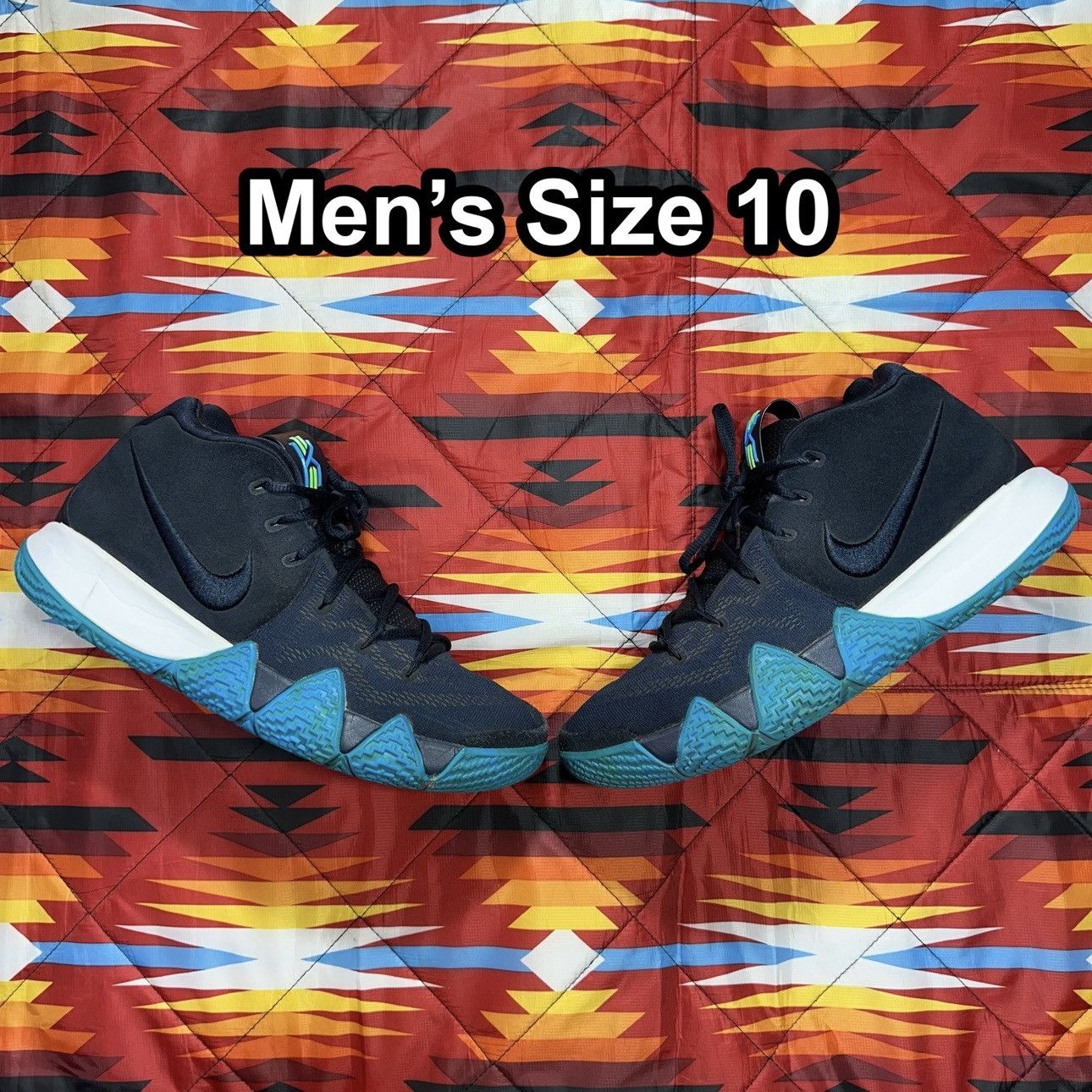 Kyrie 4 dark obsidian think twice sale