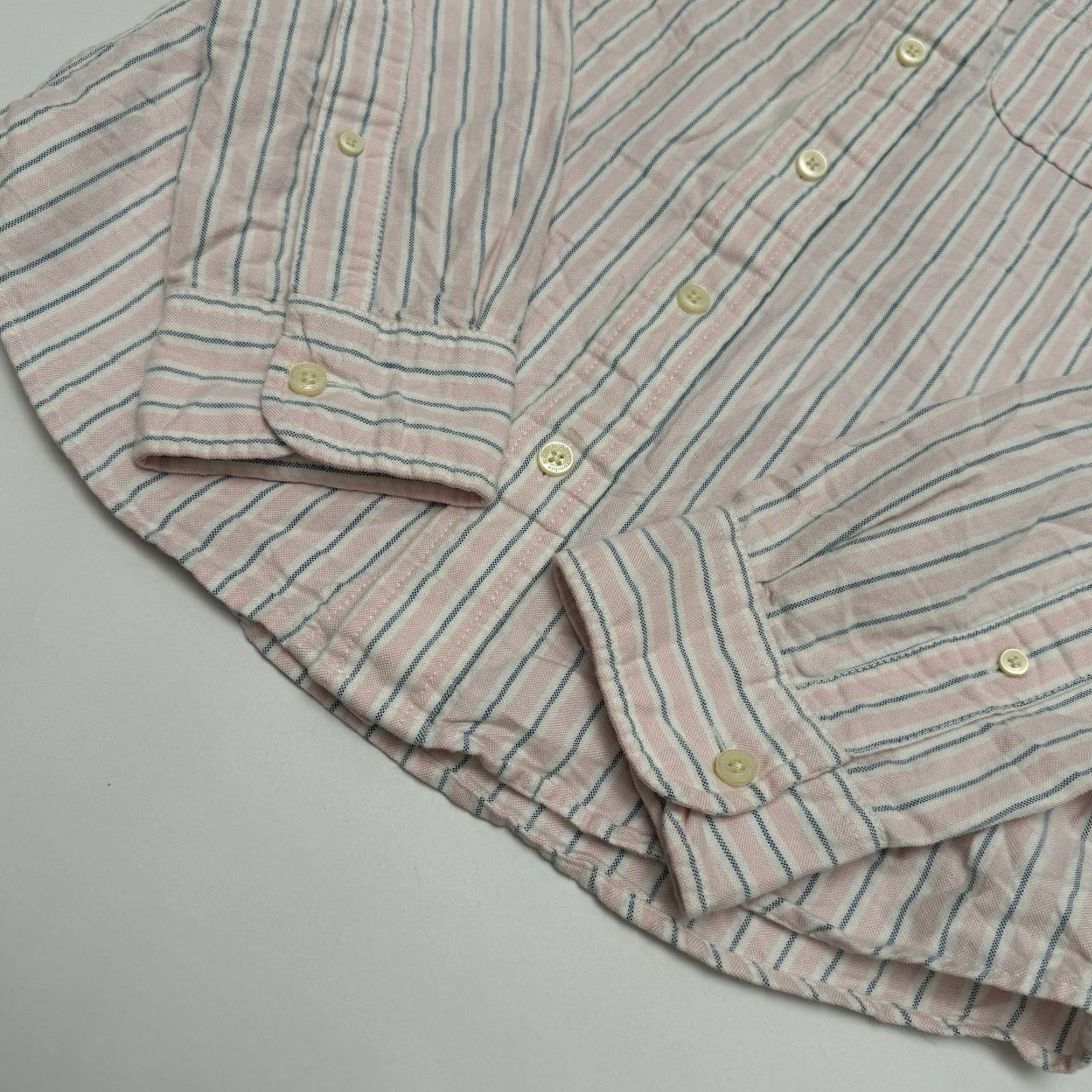 Abercrombie & Fitch Abercrombie & Fitch Men Small Muskle Pink Blue Striped Long Sleeve Button-Down Shirt Regular Fit Casual Size US S / EU 44-46 / 1 - 3 Thumbnail