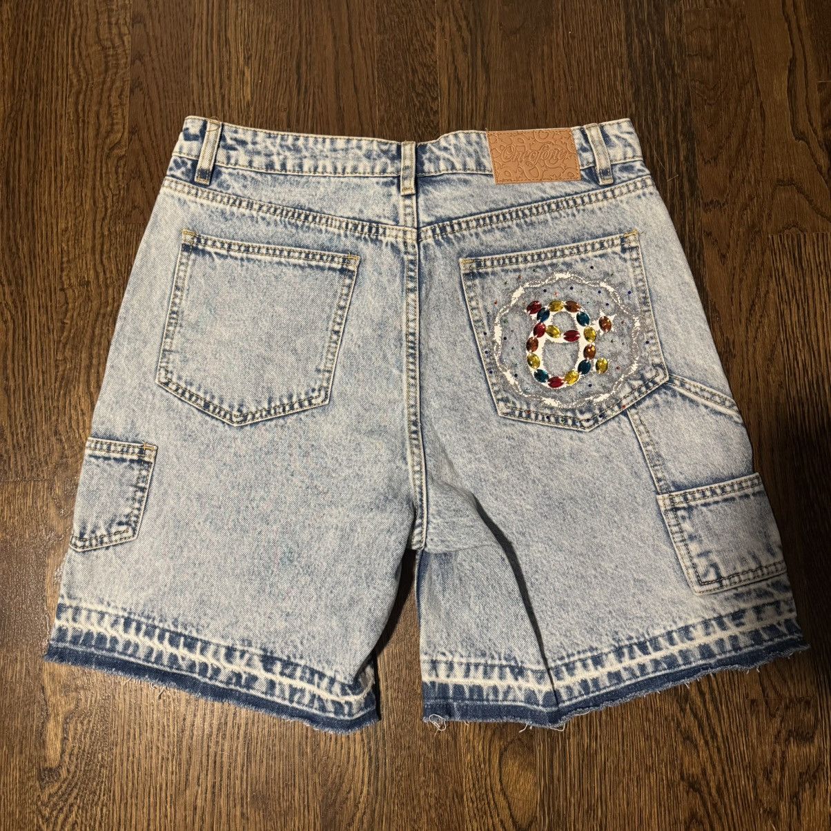 Other OneofOne Rhinestone Denim Shorts Size US 32 / EU 48 - 2 Thumbnail