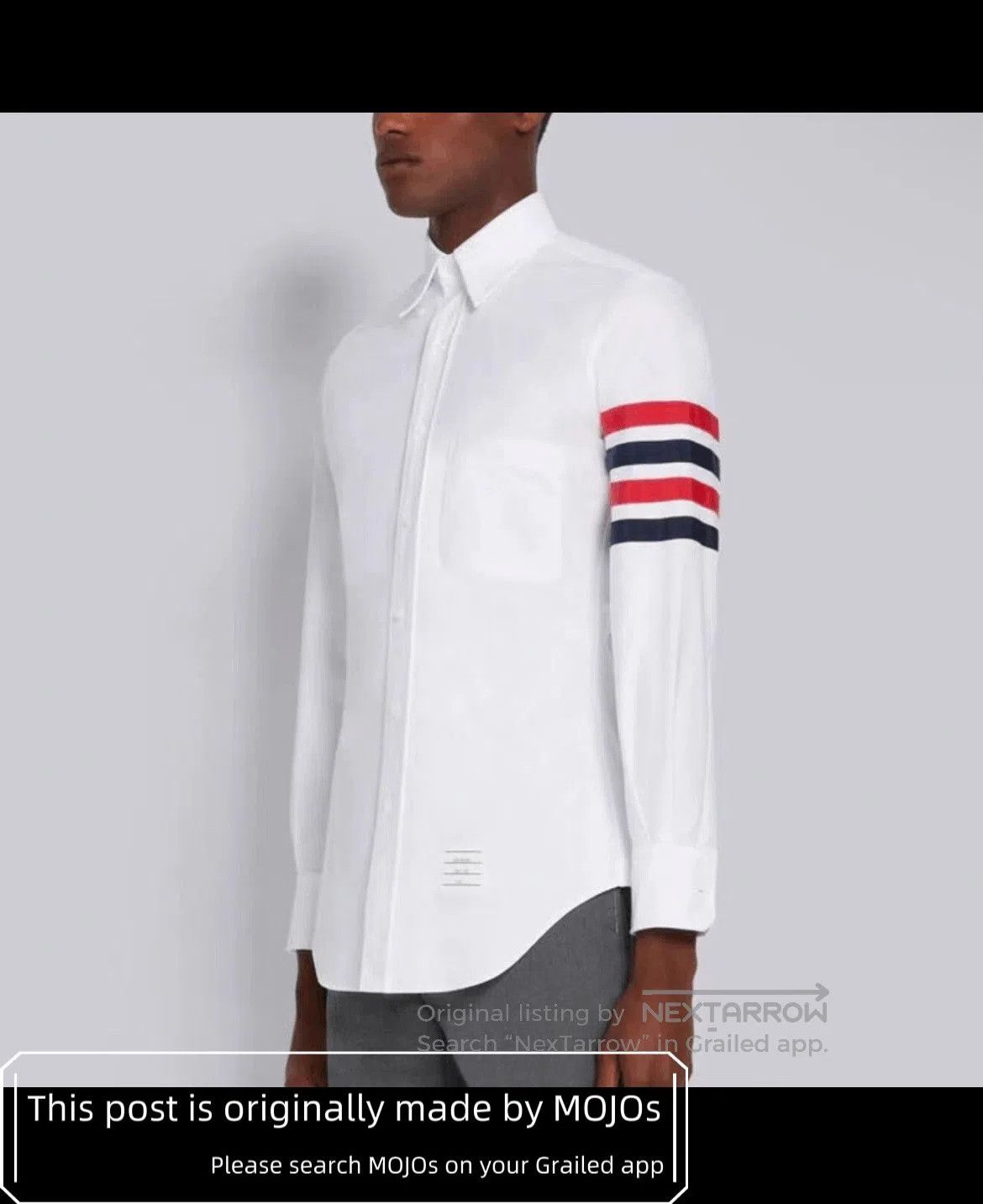 Thom Browne Sz 1 Thom Browne Blue & Red Stripe Shirt. Size US S / EU 44-46 / 1 - 8 Thumbnail