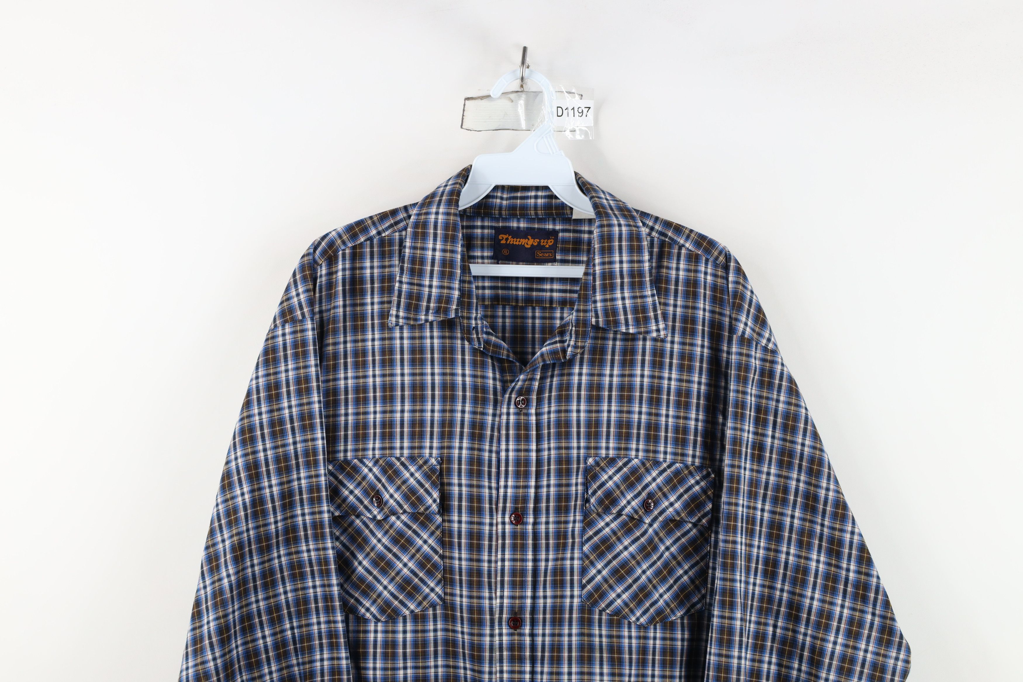 Vintage Vintage 70s Rockabilly Western Collared Button Shirt Plaid Size US XL / EU 56 / 4 - 2 Thumbnail