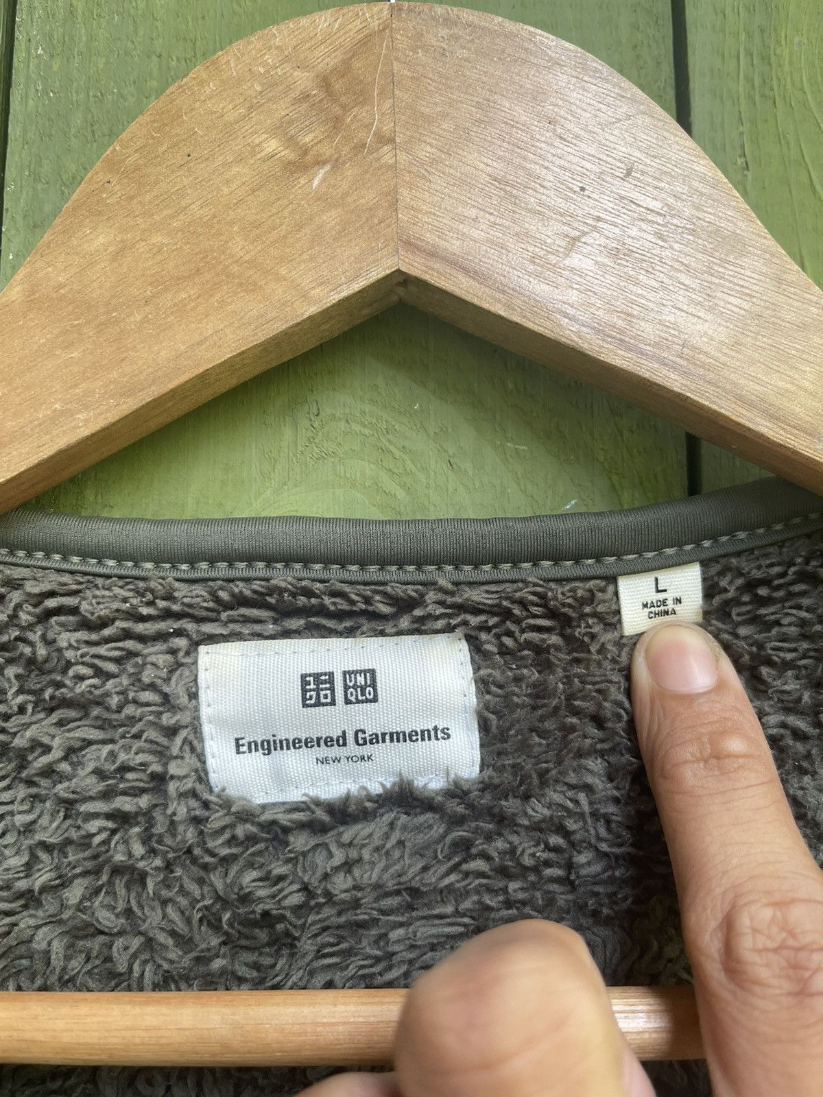Engineered Garments × Uniqlo Uniqlo x Engineered Garments Fleece Pullover Olive Green Size US L / EU 52-54 / 3 - 9 Thumbnail