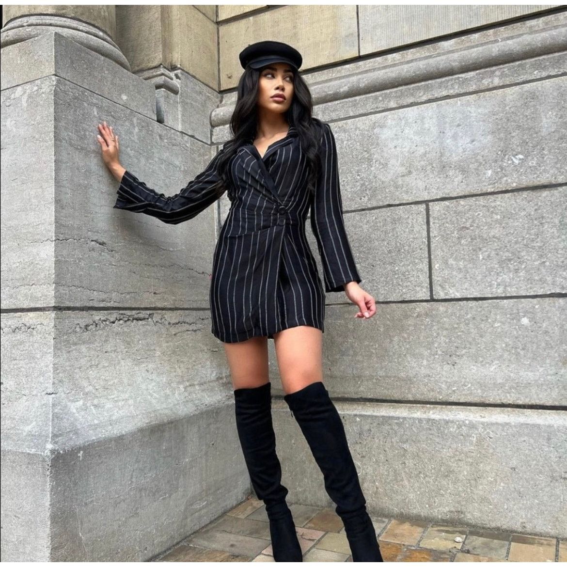leather blazer dress zara when in doubt put a bow on it  blazer dress : @zara
