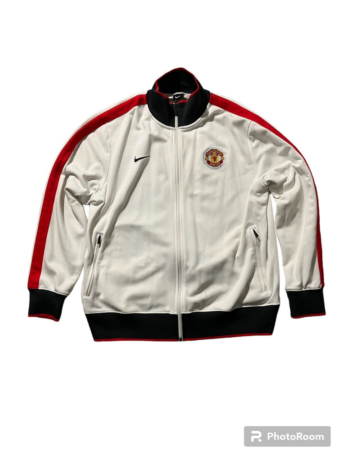 Nike White training zip manchaster united Size US XL / EU 56 / 4 - 1 Thumbnail