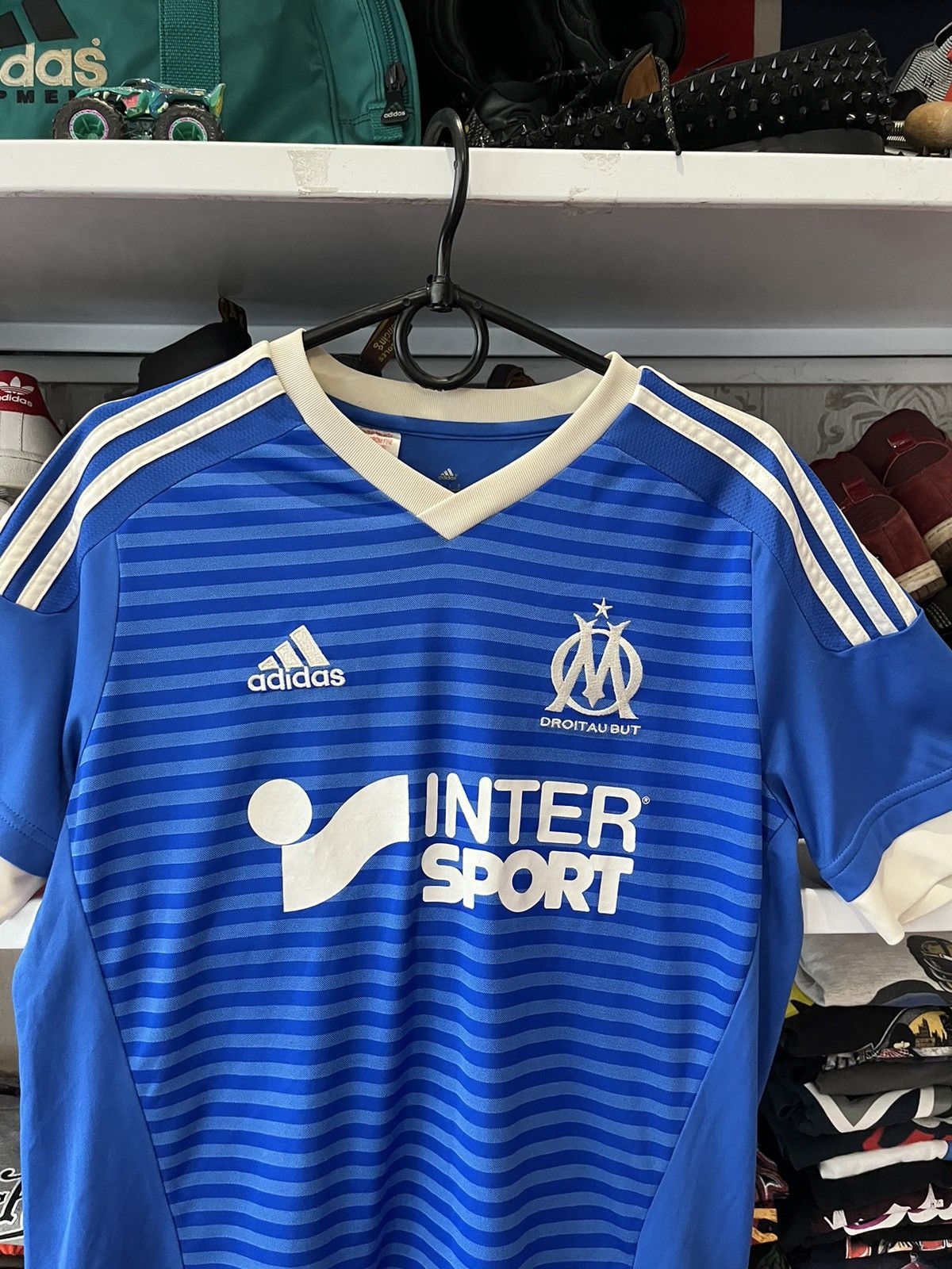 Adidas Vintage Adidas 2015/16 Olympique de Marseille Third Shirt Size US S / EU 44-46 / 1 - 2 Thumbnail