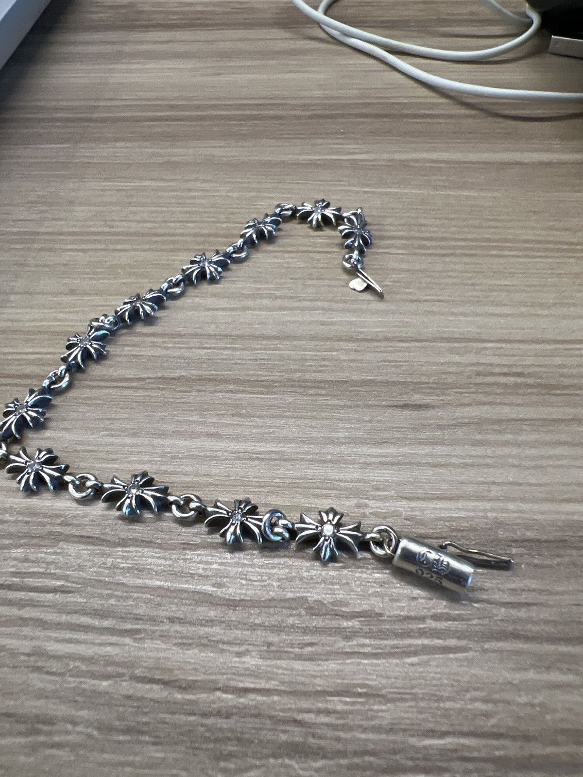 Chrome Hearts Chrome Hearts Tiny E Diamond Bracelet 11 Link Size ONE SIZE - 10 Thumbnail