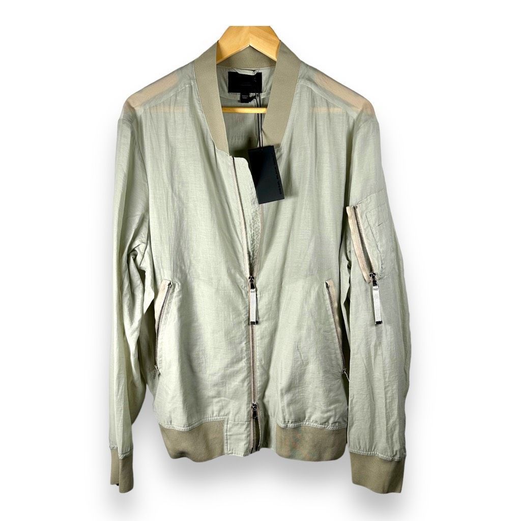 Image of NWT Diesel ‘Black & Gold’ J-Diaspro Jacket Mens XL | Preppy in Grey (Size 2XL)