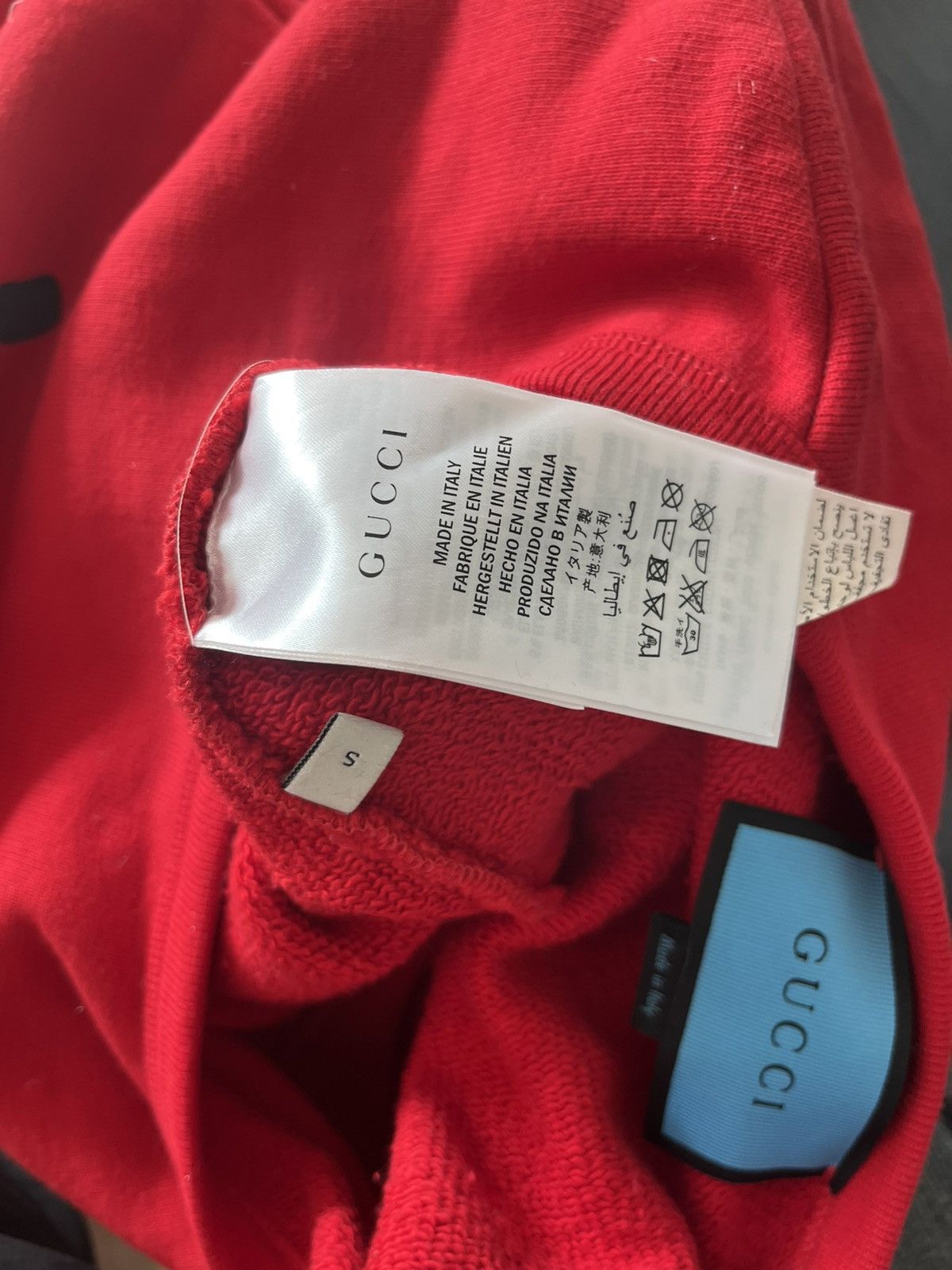 Gucci × Vintage Gucci Red Ghost Skull Sweatshirt Size S / US 4 / IT 40 - 4 Thumbnail