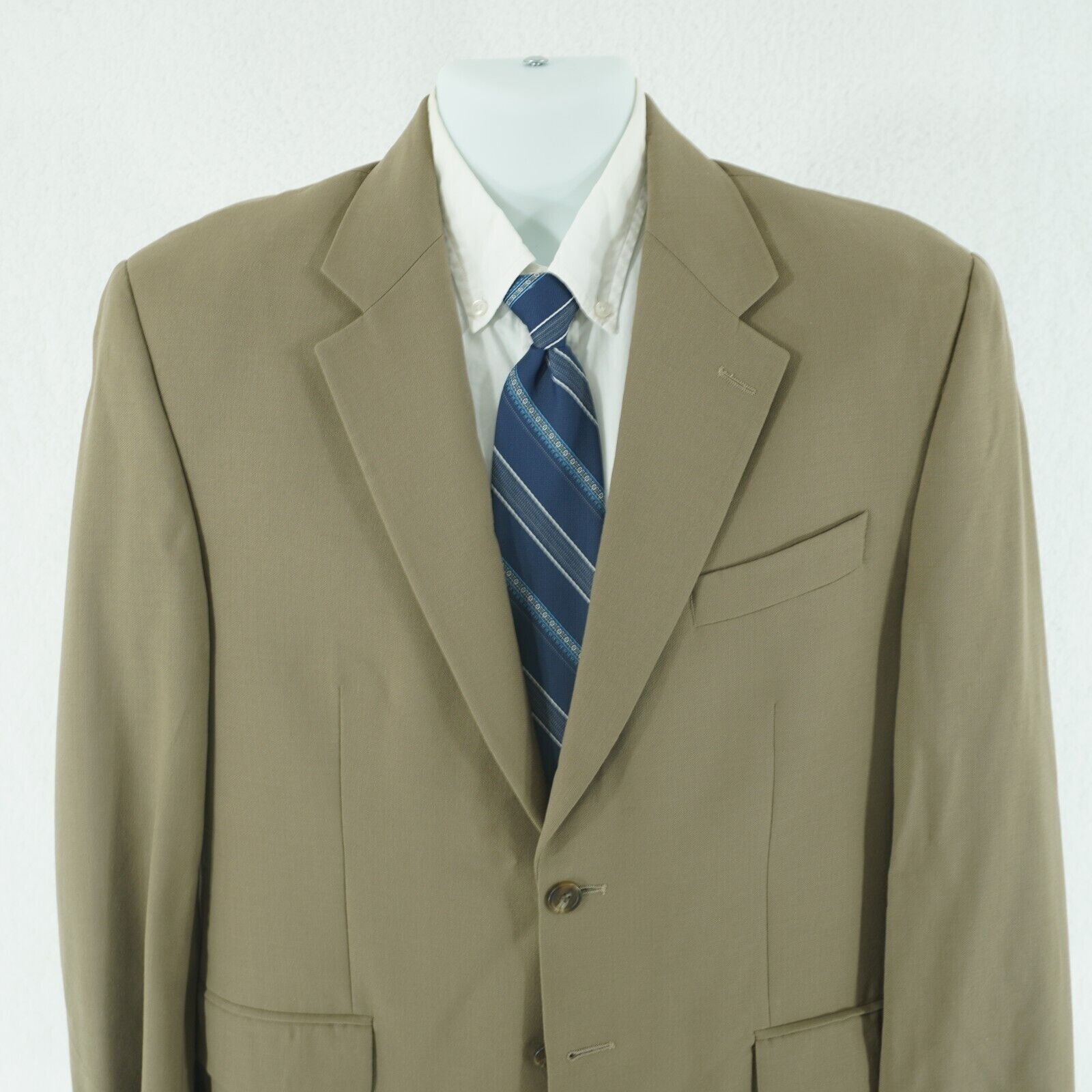 Ralph Lauren Chaps Ralph Lauren Wool Tan 2 Button Blazer 40R Suit Jacket Size 40R - 1 Thumbnail