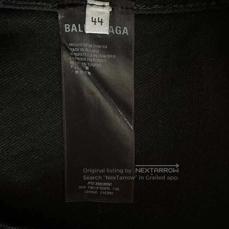 Balenciaga Balenciaga GW Embroidered Denim Jacket. Size US XL / EU 56 / 4 - 4 Thumbnail