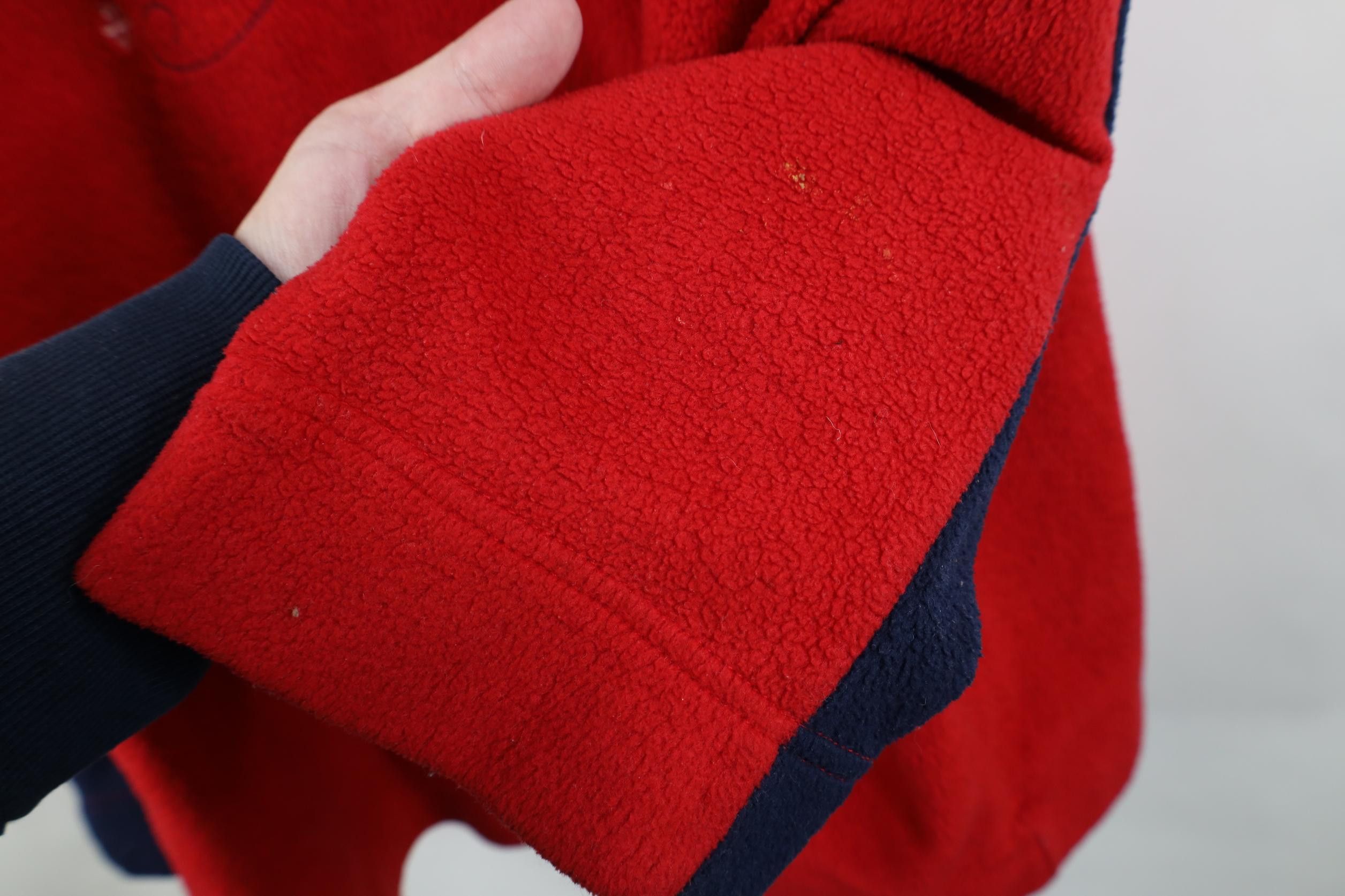 Disney Vintage Disney Mickey Mouse Fleece Hoodie Sweatshirt Red Size 4XL / US 24-26 - 7 Thumbnail