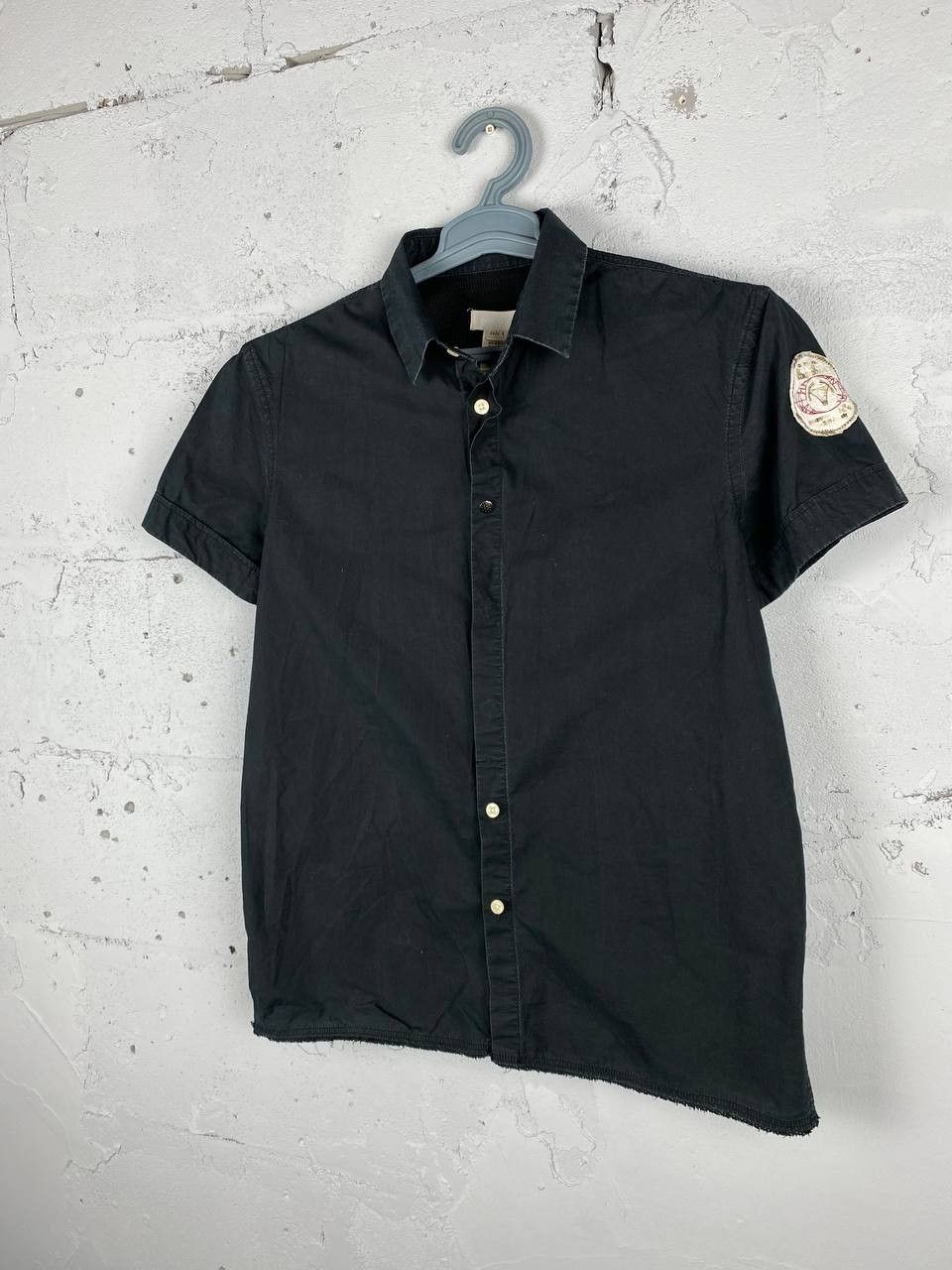 Diesel × Vintage Vintage Diesel Short Sleeve Shirt Faded Black Size US L / EU 52-54 / 3 - 1 Thumbnail