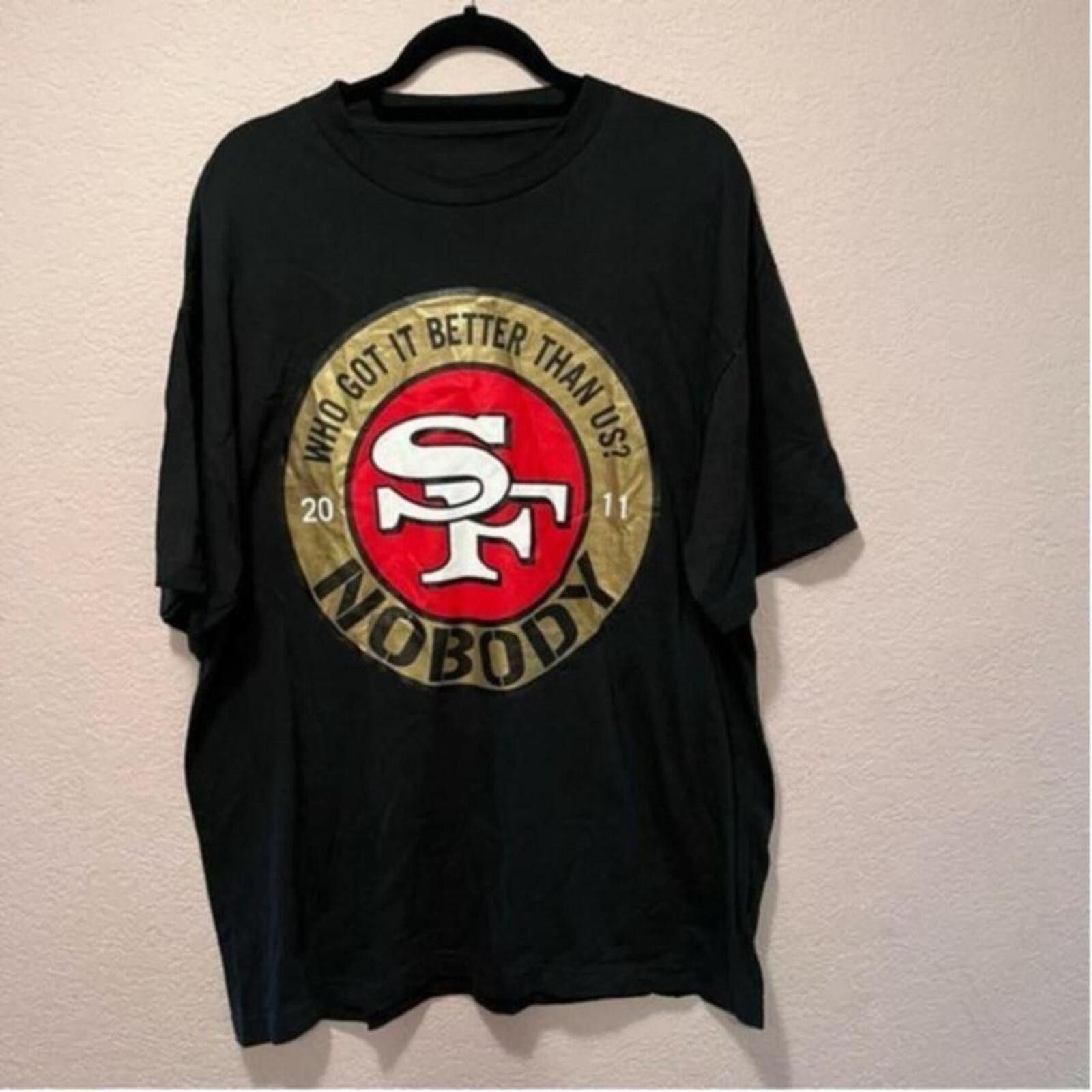 Other San Francisco 49ers Faithful Black Graphic T-Shirt 2011 Size ONE SIZE - 2 Thumbnail