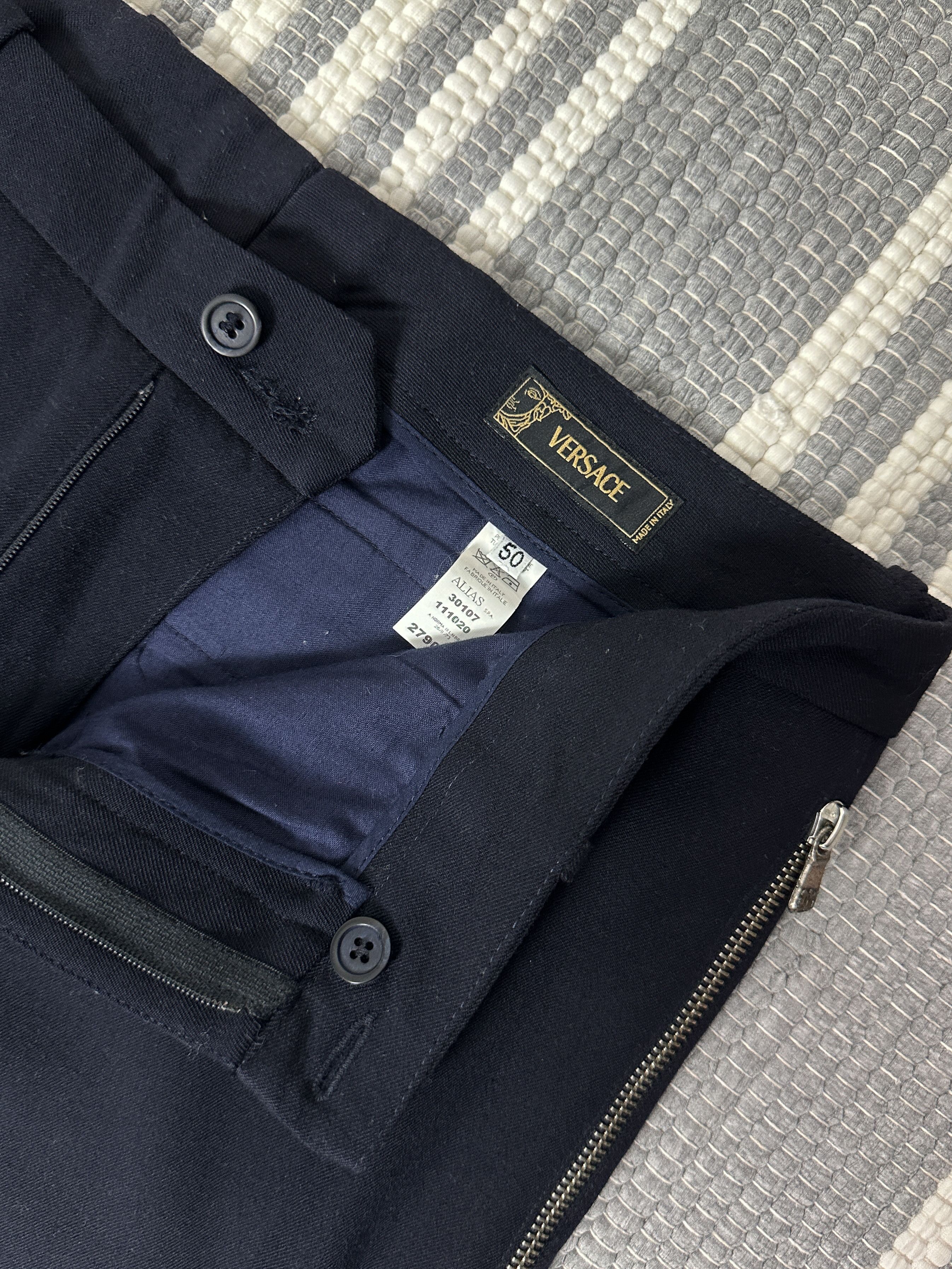 Versace Vintage Versace Navy Pants Trousers Size 36" / US 14 / IT 50 - 9 Thumbnail
