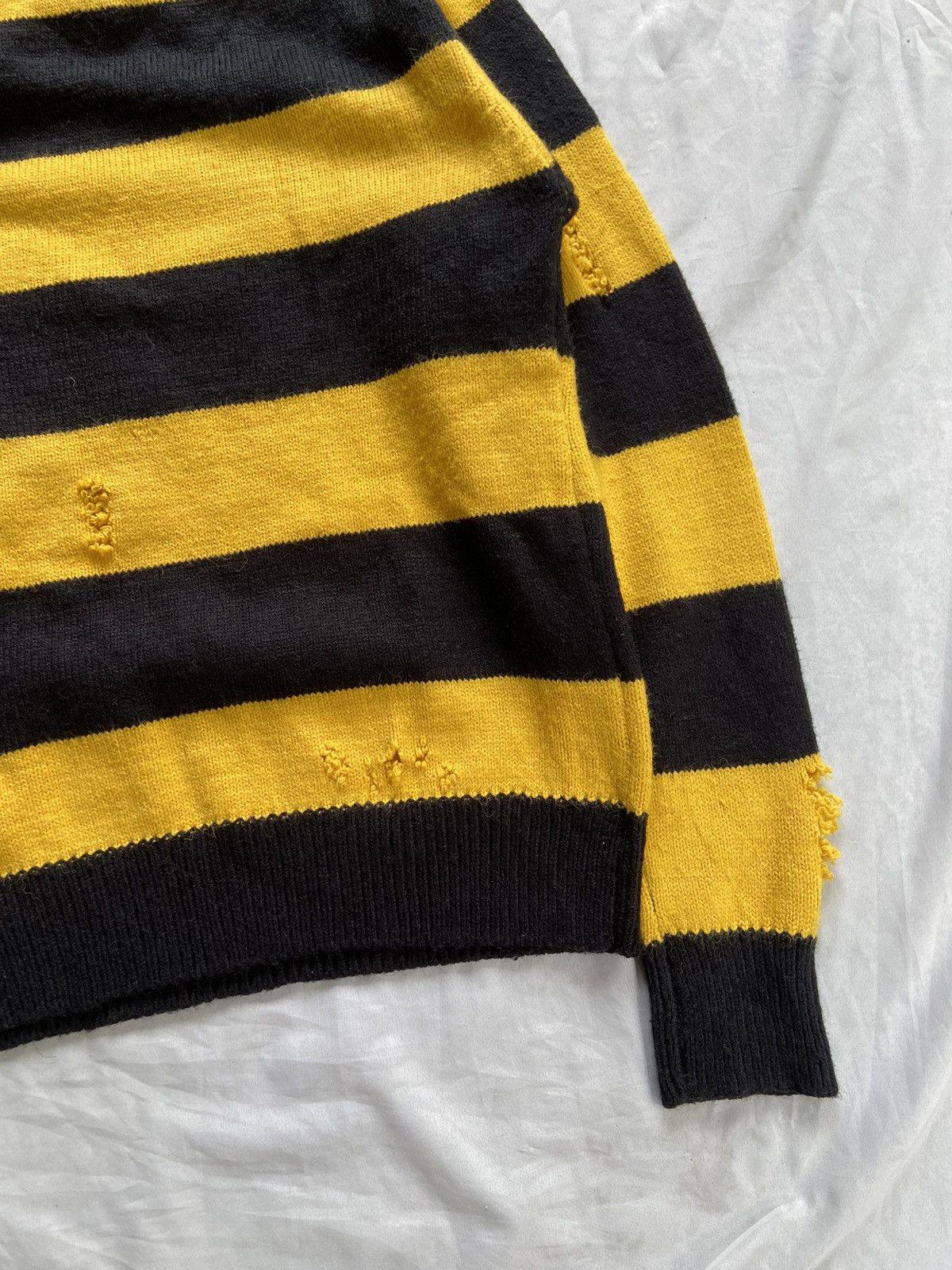 Japanese Brand PUNK STRIPED JAPAN STYLE KNIT LONG SLEEVE Size US M / EU 48-50 / 2 - 16 Thumbnail