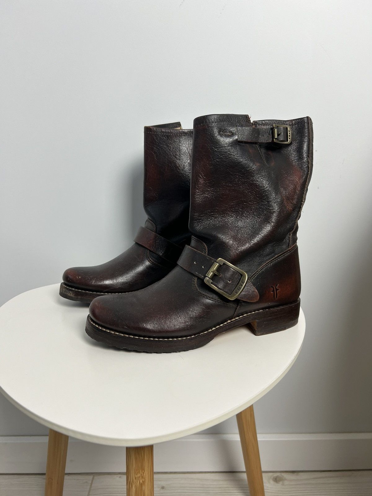 Frye Frye USA Leather Cowboy Boots Hype Model Size US 8 / IT 38 - 1 Thumbnail