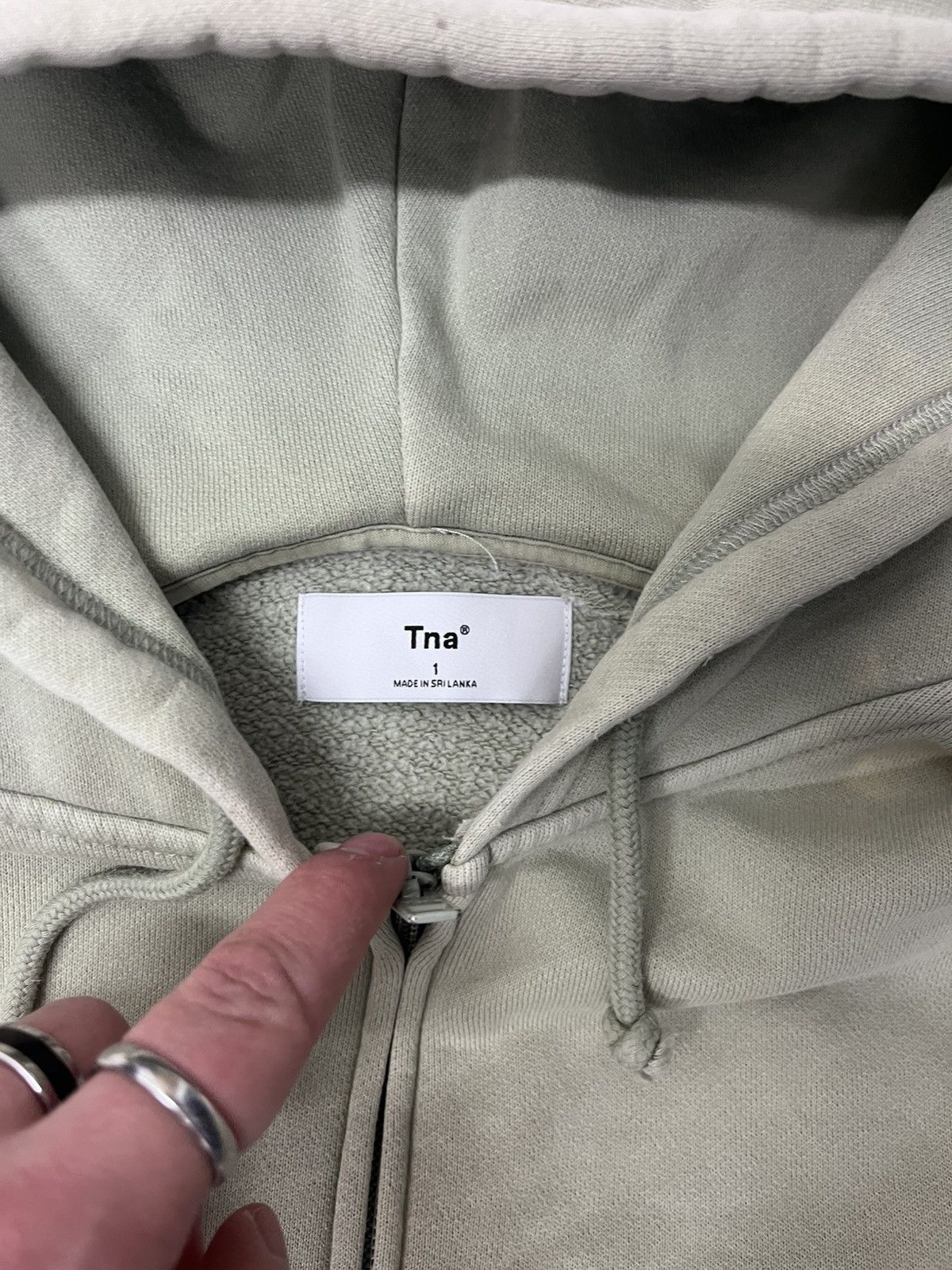 Aritzia Sage green aritzia zip-up hoodie Size L / US 10 / IT 46 - 3 Thumbnail