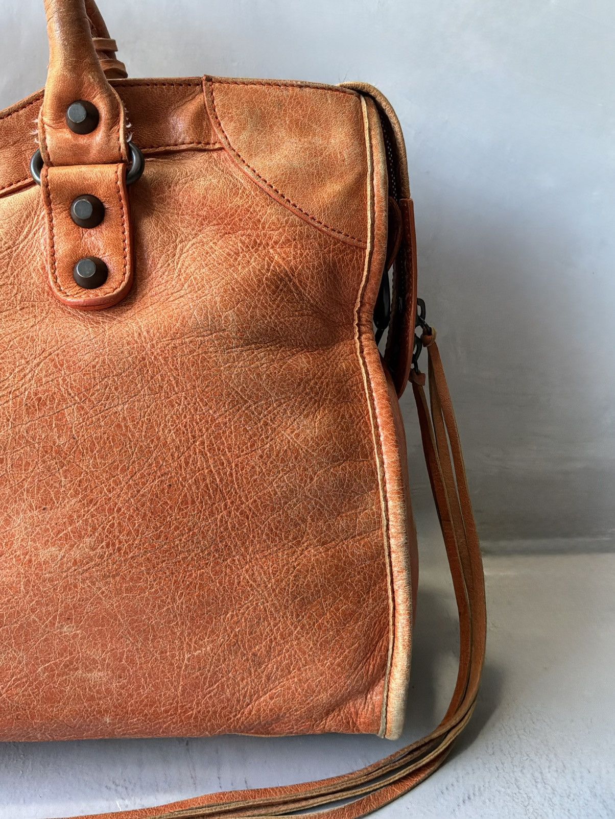 Balenciaga Balenciaga - Classic City - Orange Lambskin Bag Size ONE SIZE - 16 Thumbnail