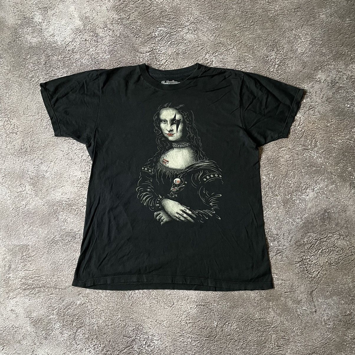 Vintage Vintage Y2K Mona Lisa Graphic Tee Punk Horror Grunge Boxy M Size US M / EU 48-50 / 2 - 2 Thumbnail