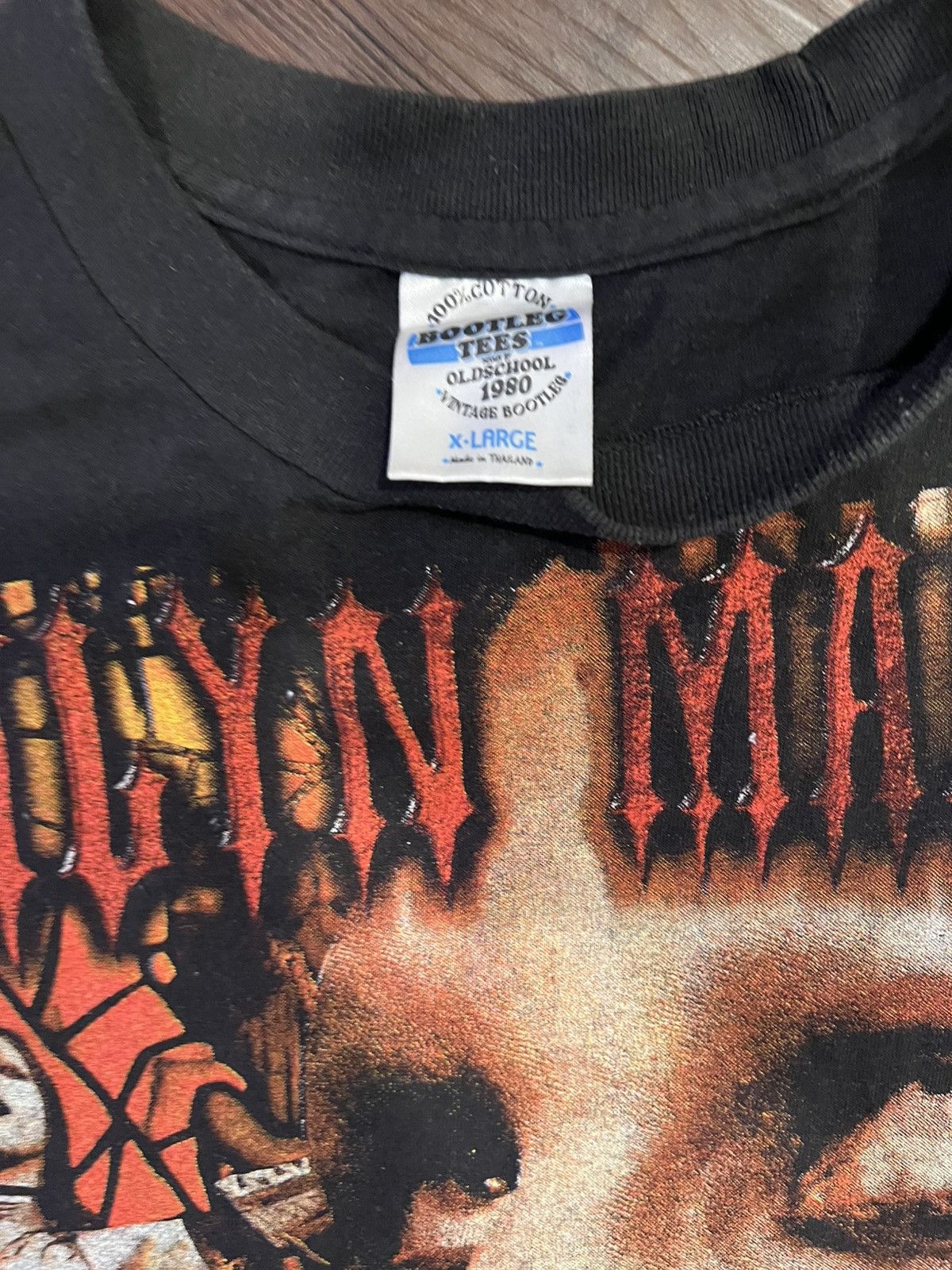 Marilyn Manson Vintage Marilyn Manson Tour Tee Shirt Size US XL / EU 56 / 4 - 2 Thumbnail