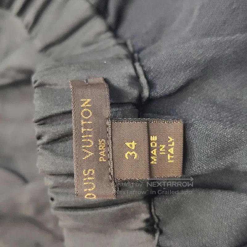 Louis Vuitton Louis Vuitton Black Cotton Lace Zip Skirt. Size US 34 / EU 50 - 5 Thumbnail