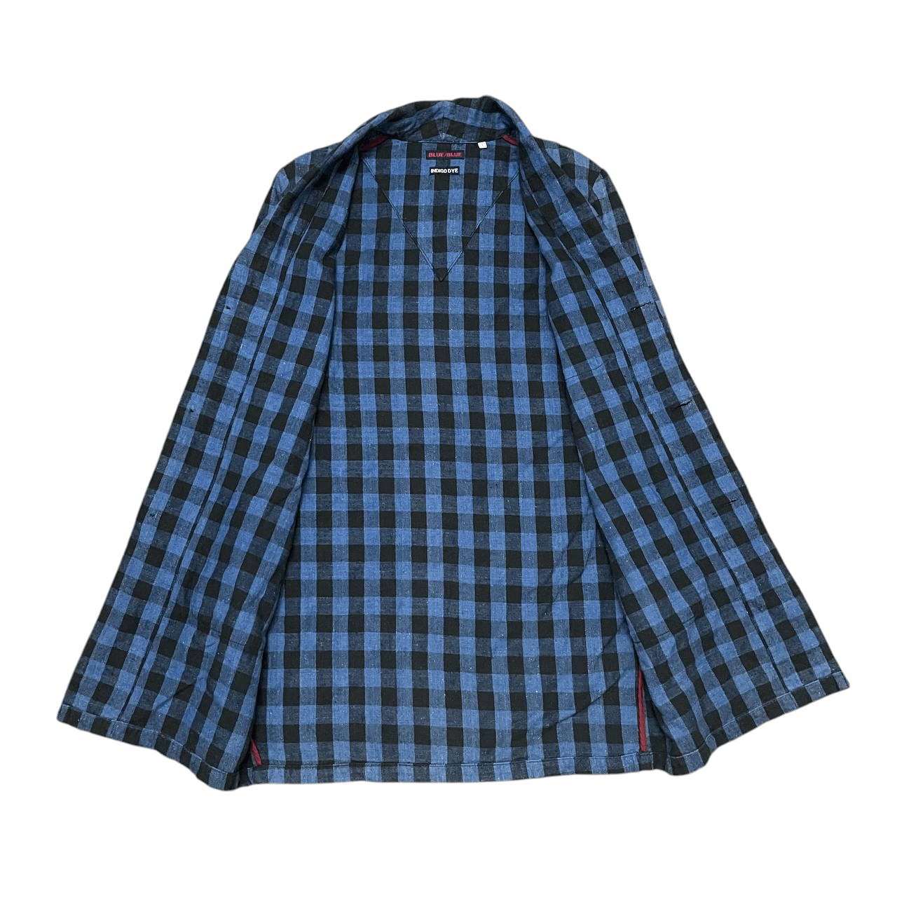Blue Blue Japan Vintage Blue Blue Japan Indigo Dye Plaid Jacket Size US S / EU 44-46 / 1 - 7 Thumbnail