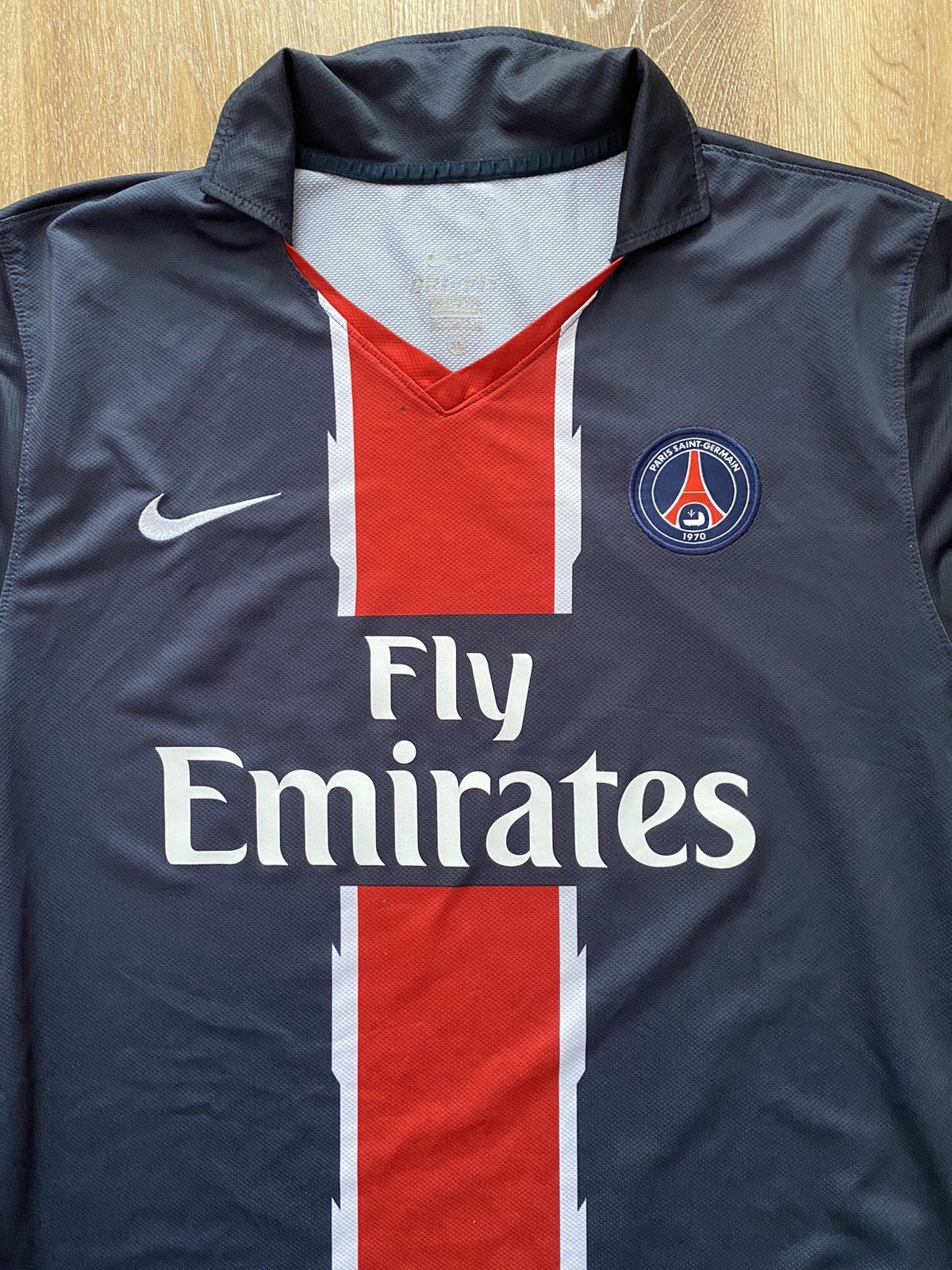 Nike 2010 2011 Paris PSG France Nike Home Vintage Soccer Jersey Size US XL / EU 56 / 4 - 11 Thumbnail