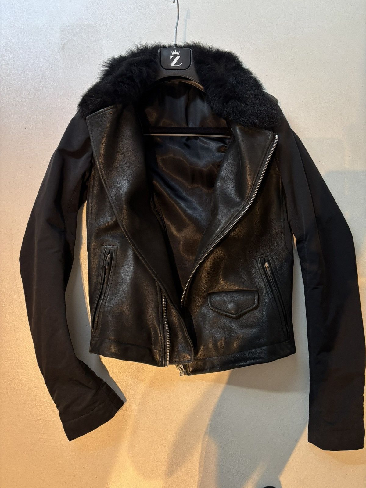 Rick Owens FW 13 PLINTH Stooges with fur collar