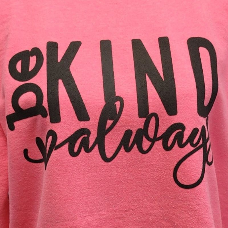 Hanes Hand Printed Womens Medium Be Kind Crew Neck Sweatshirt Size M / US 6-8 / IT 42-44 - 2 Thumbnail