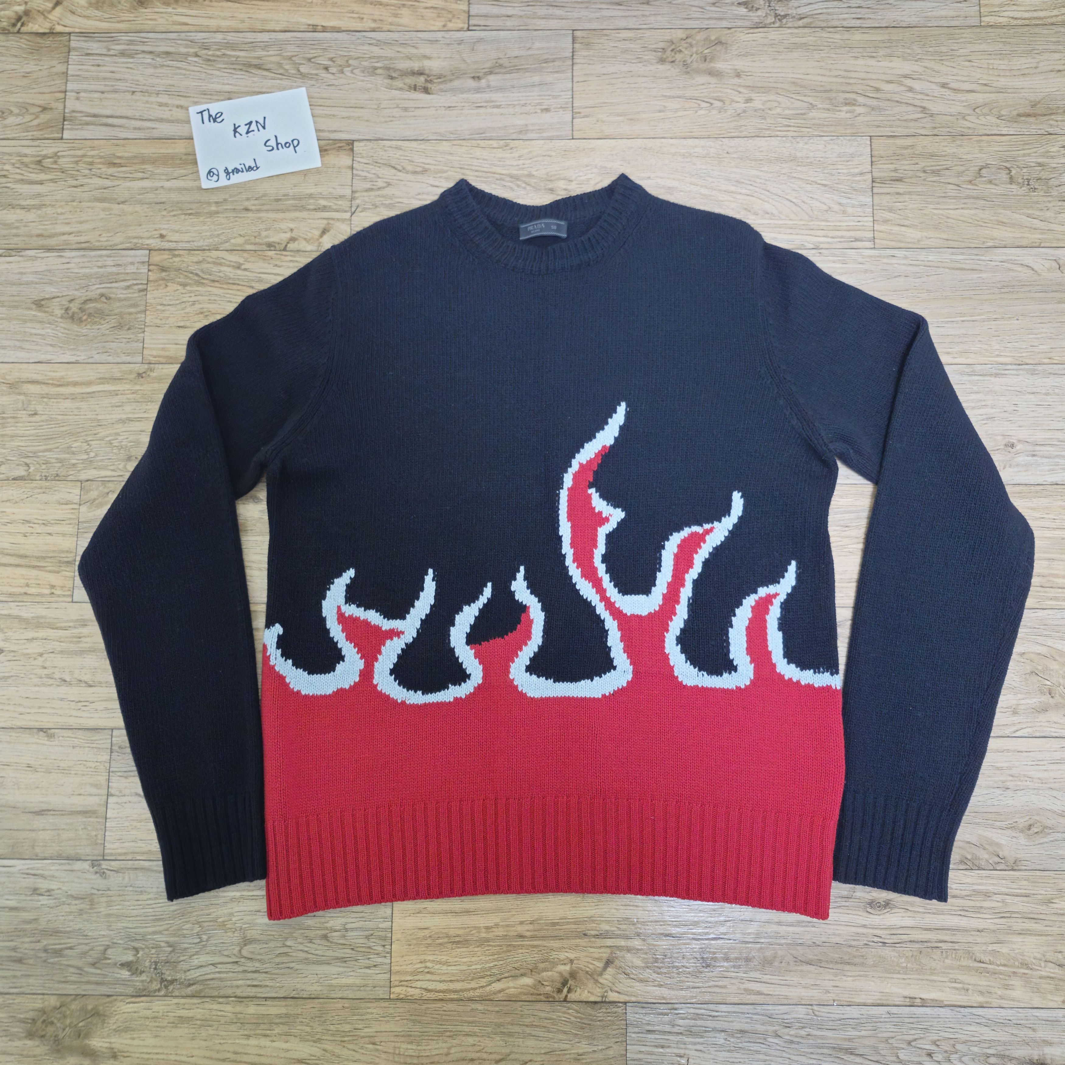 Prada flame knit best sale