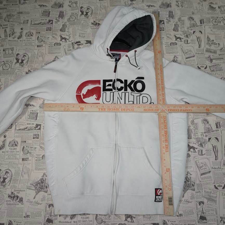 Ecko Unltd. XL - Vintage / Y2K 2000s Ecko Big front Print Zip-up Jacket Size US XL / EU 56 / 4 - 4 Thumbnail