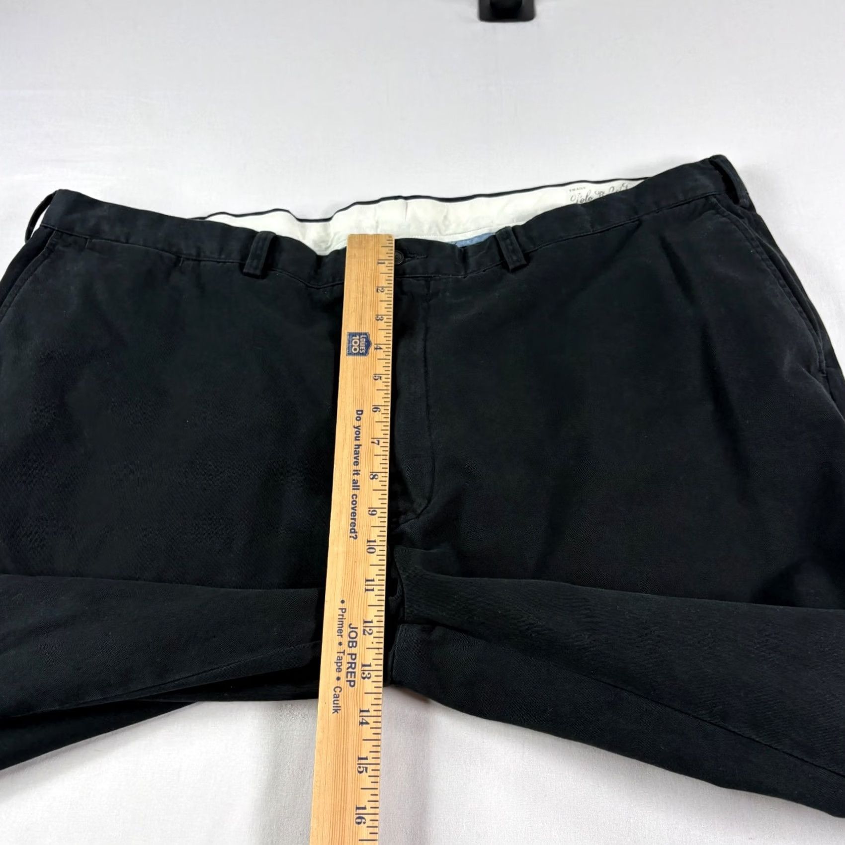 Polo Ralph Lauren Polo Ralph Lauren Pants Mens 46x32 Black Chino Classic Fit Pleated Casual Slacks Size US XXL / EU 58 / 5 - 6 Thumbnail