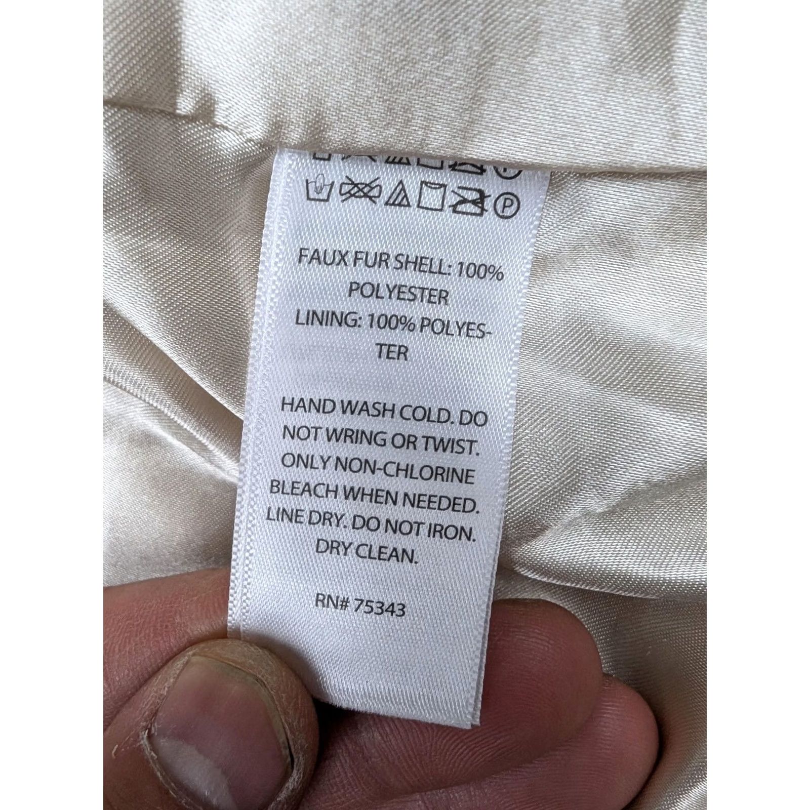 Rachel Zoe VINTAGE Rachel Zoe Vest Womens Large White Faux Fur Lined Open Front Sleeveless Plush Size L / US 10 / IT 46 - 5 Thumbnail