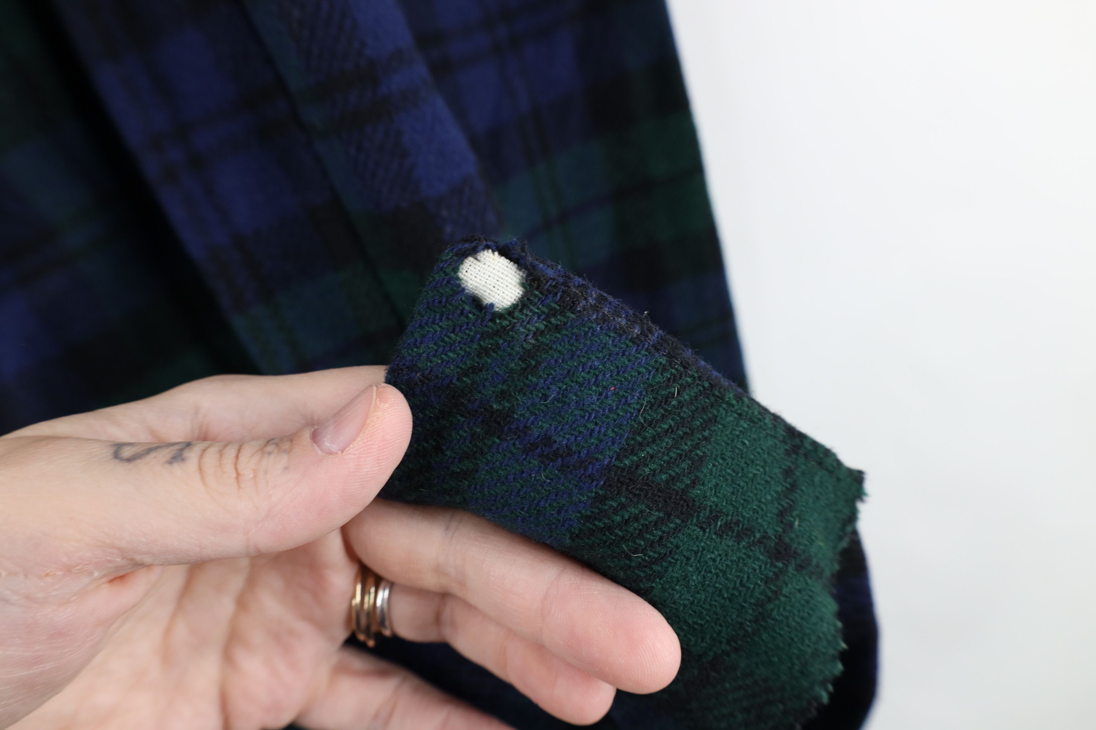 Vintage Vintage 50s Plaid Open Front Oversized Baggy Blazer Jacket Size M / US 6-8 / IT 42-44 - 5 Thumbnail