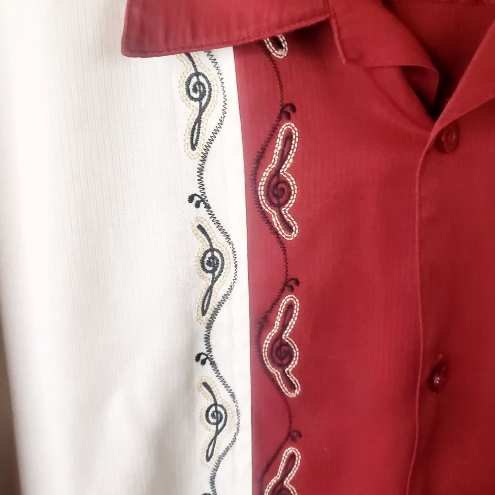 Vintage The Havanera Co. Shirt 2XLT Red White Embroidered Short Sleeve Button-Down Mens Shirt Hung Manual Size US XXL / EU 58 / 5 - 5 Thumbnail